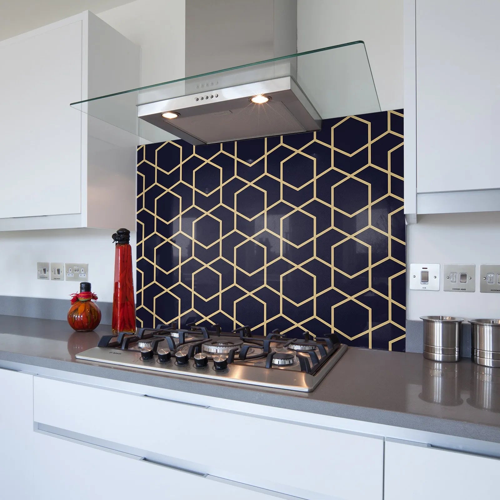 Making A Statement: How Geometric Patterns In Glass Splashbacks Enhance Your Kitchen