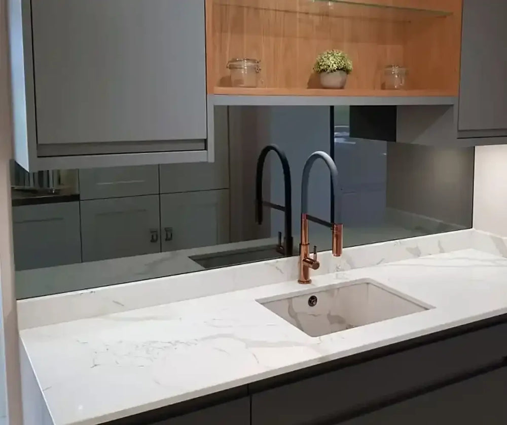 Why Grey Toughened Mirrors Work So Well in Modern Kitchens