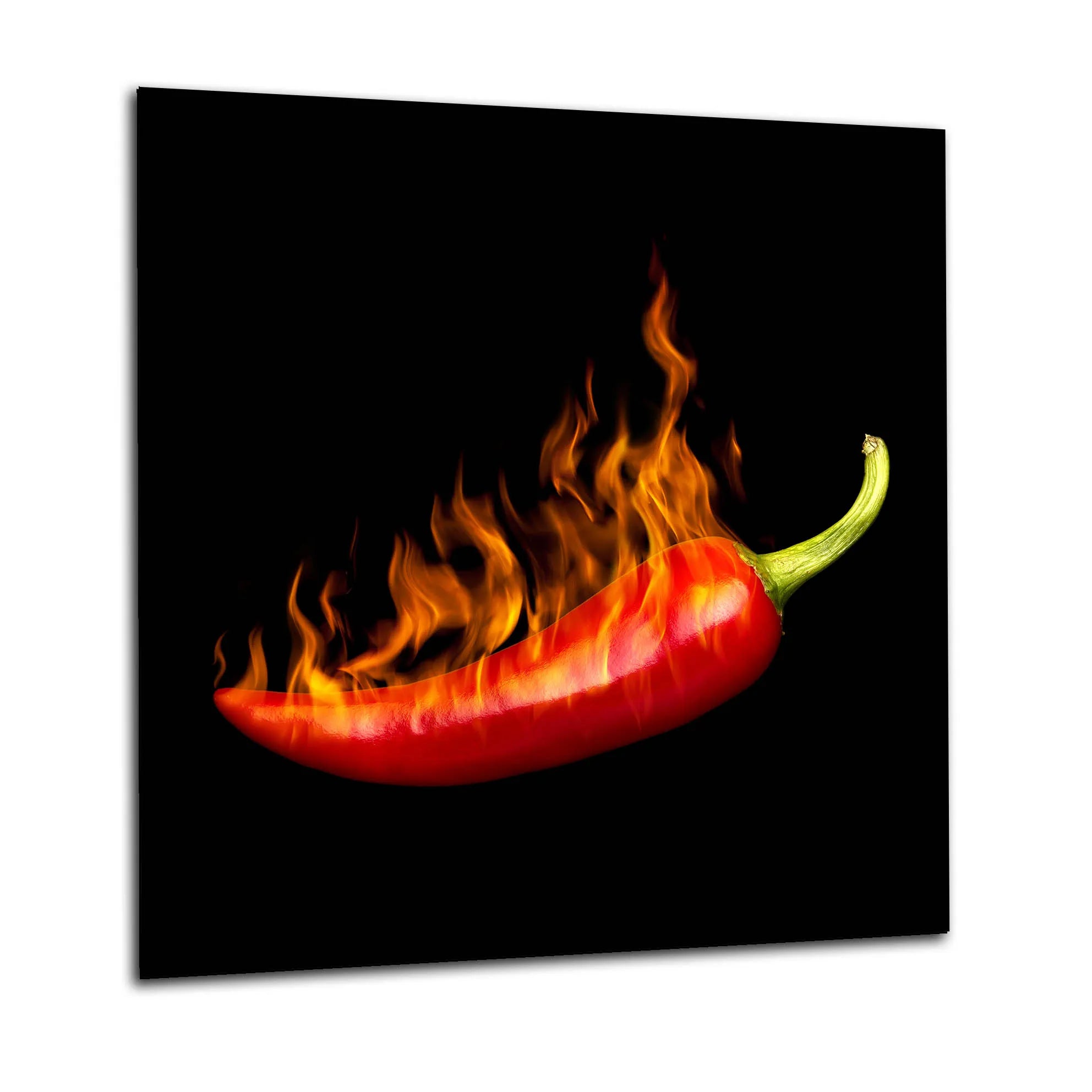 Burning Chilli Glass Splashback