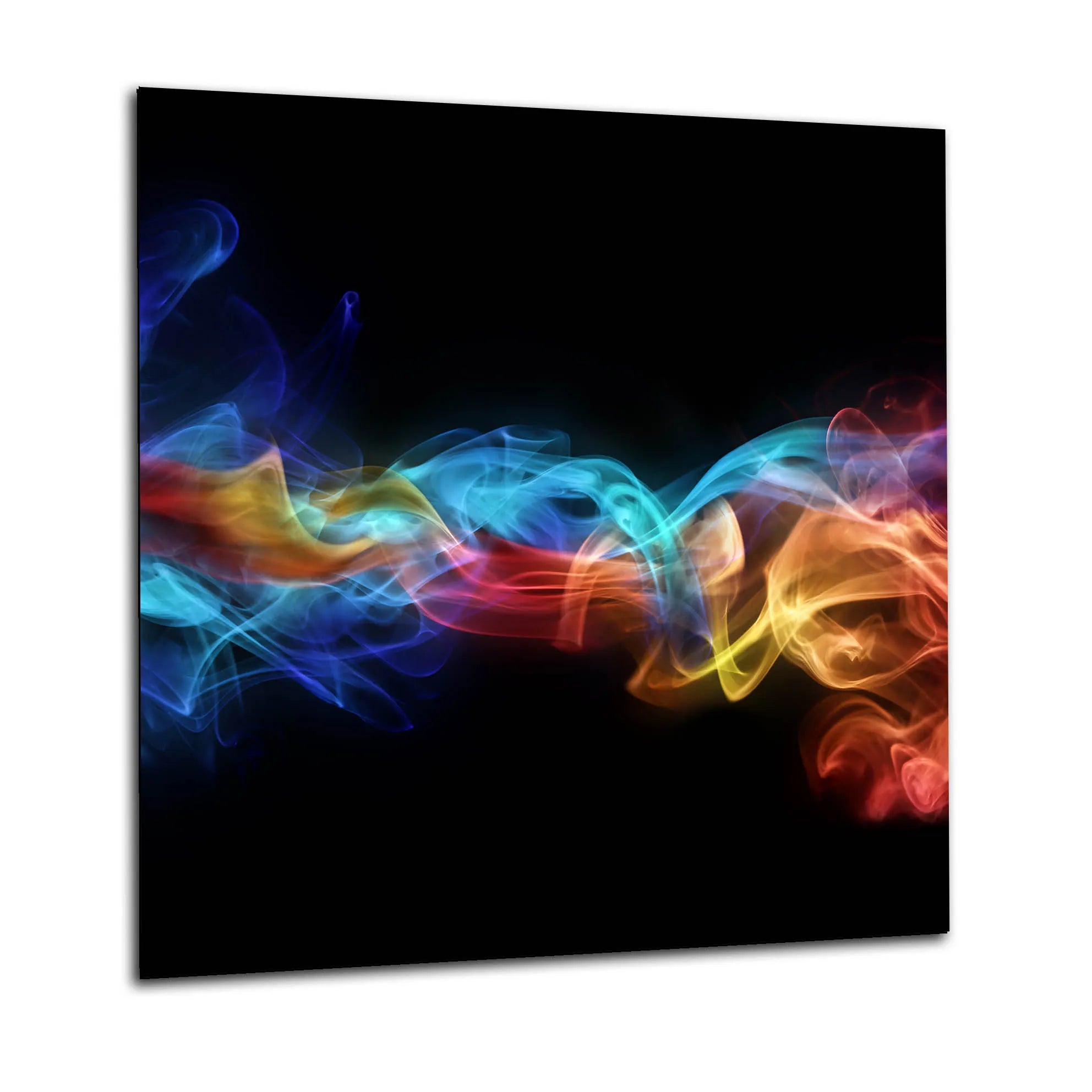 Coloured Smoke Black Glass Splashback