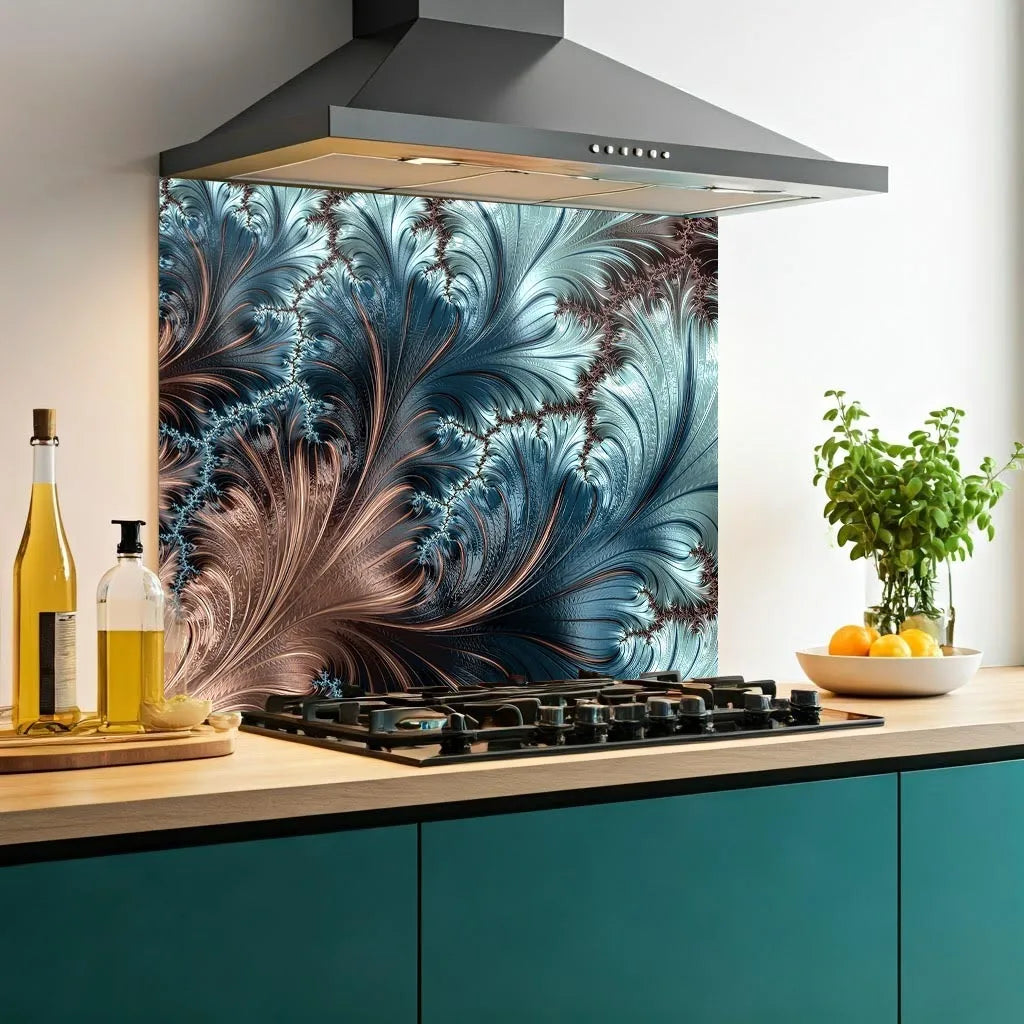Wave Mottle Glass Splashback