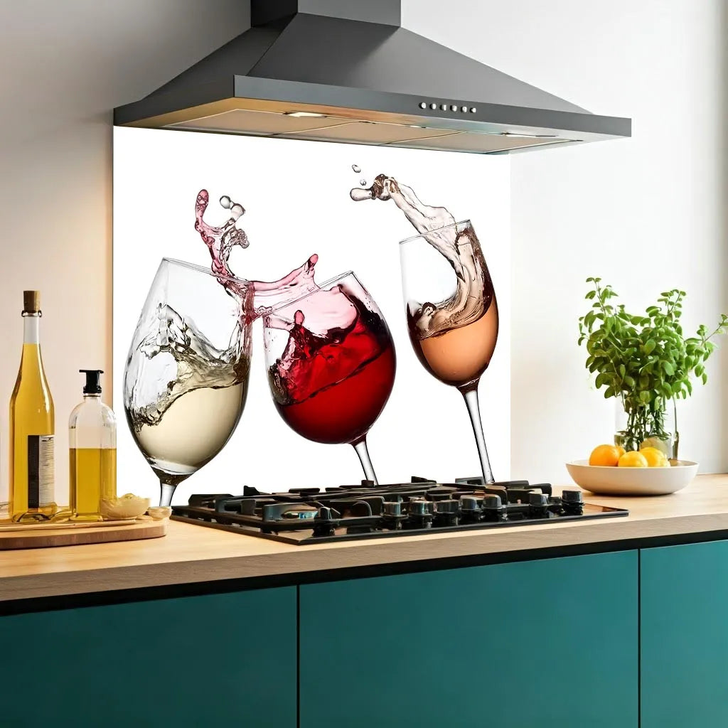 Wine Clink Glass Splashback