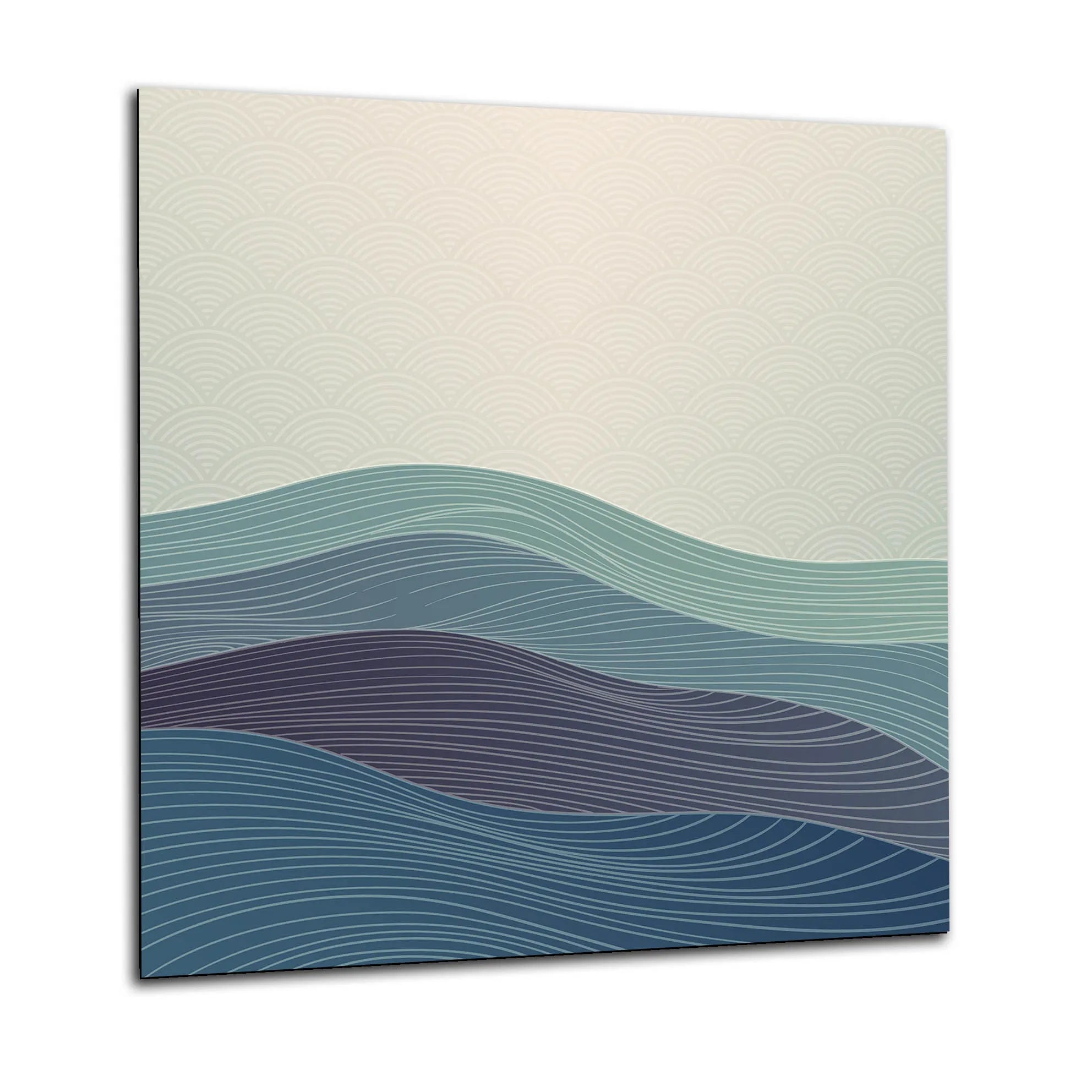 Blue Sea Glass Splashback