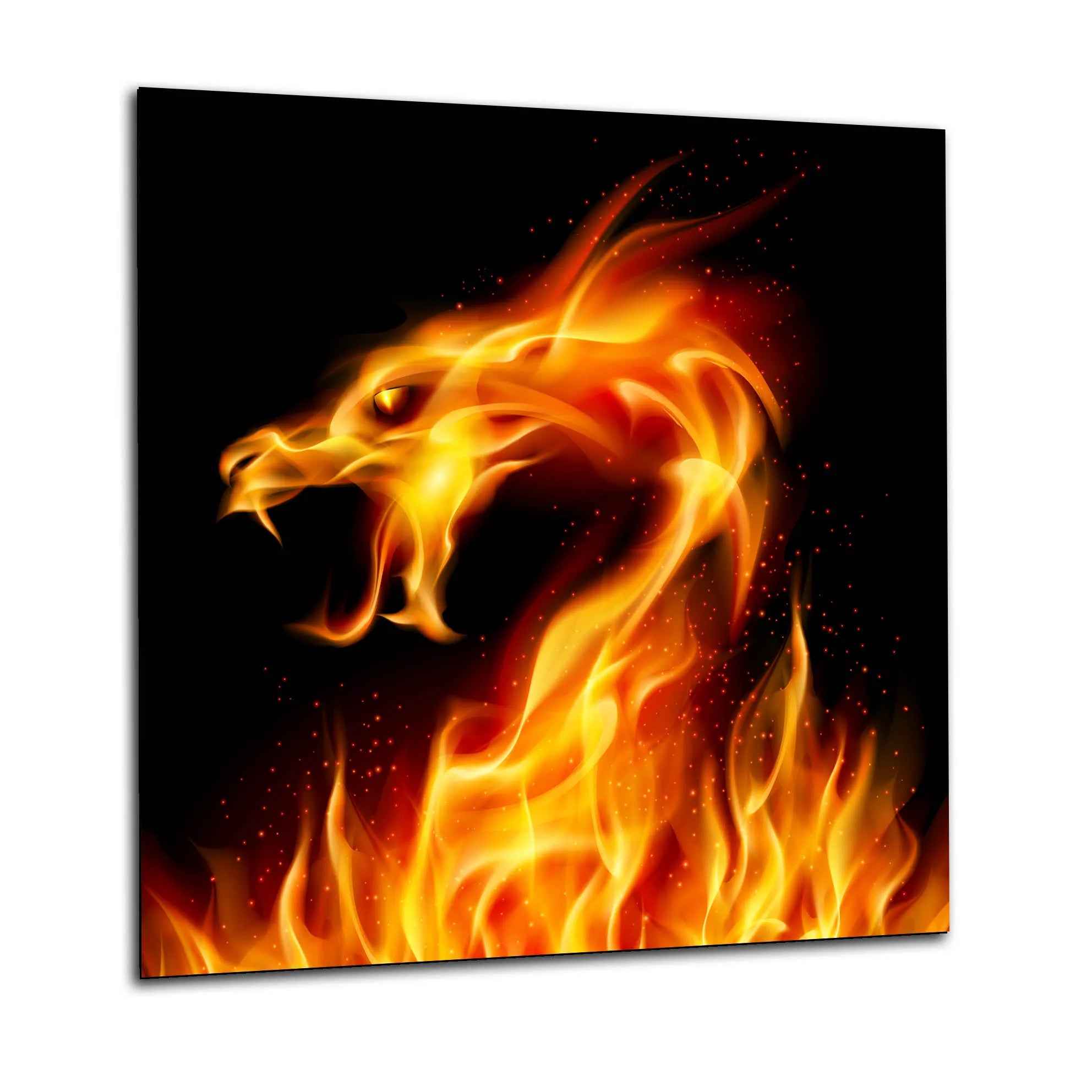 Fire Dragon Glass Splashback
