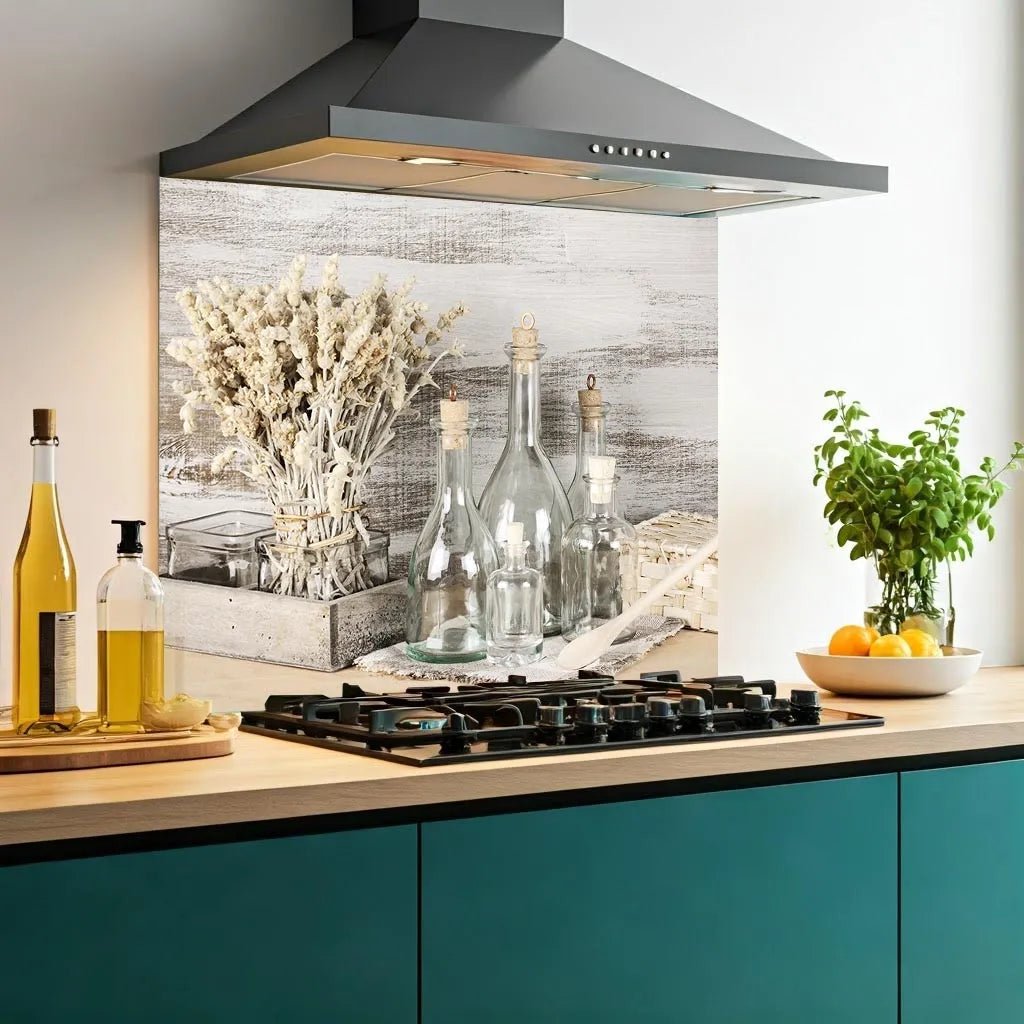 Glass Jars Glass Splashback
