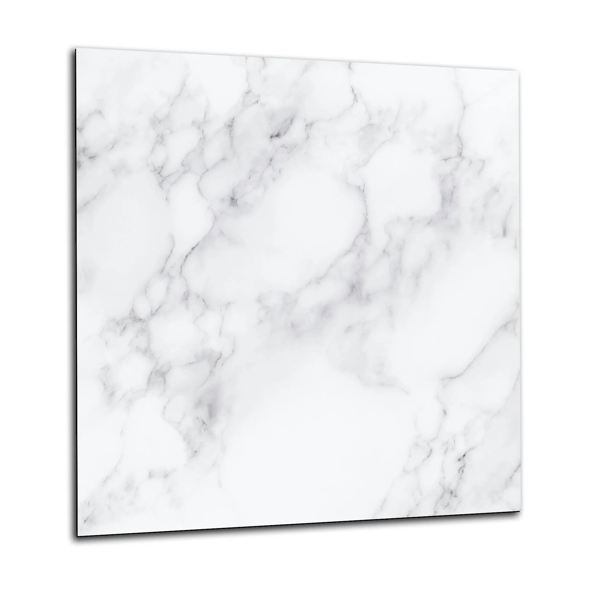 Grey White Marble Glass Splashback