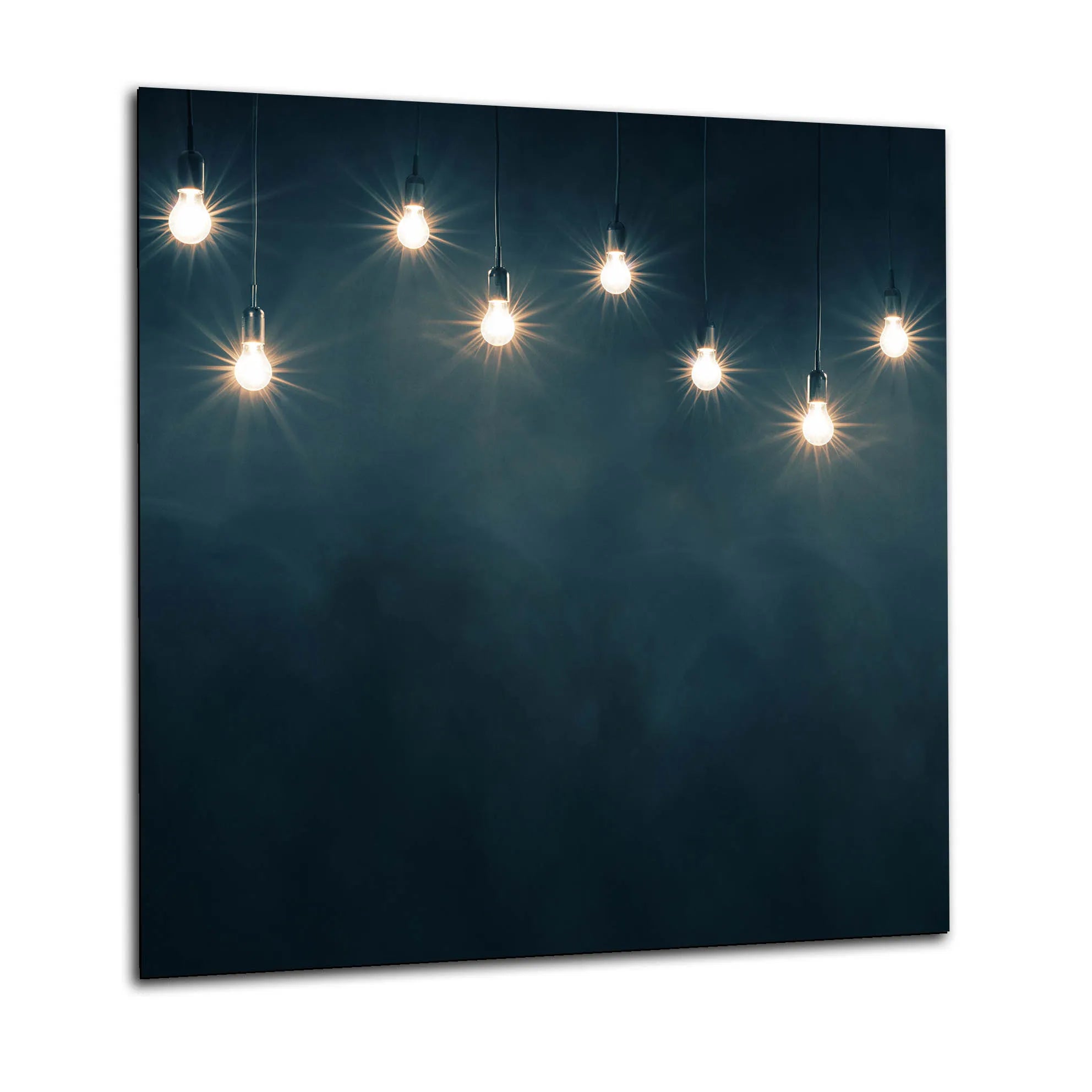 Lightbulbs Glass Splashback