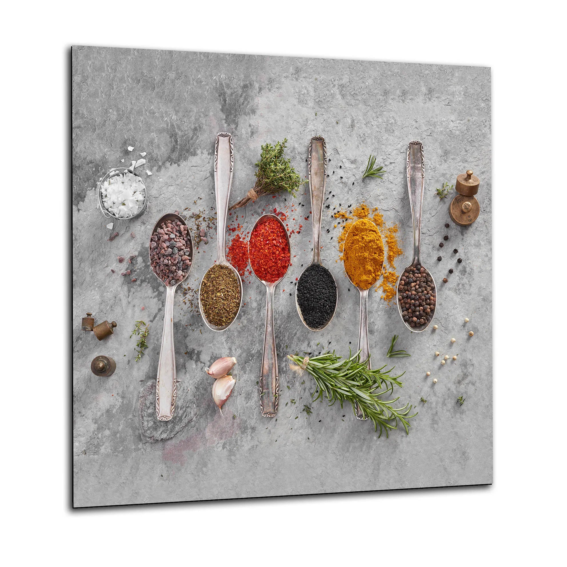 Marble Spices Glass Splashback