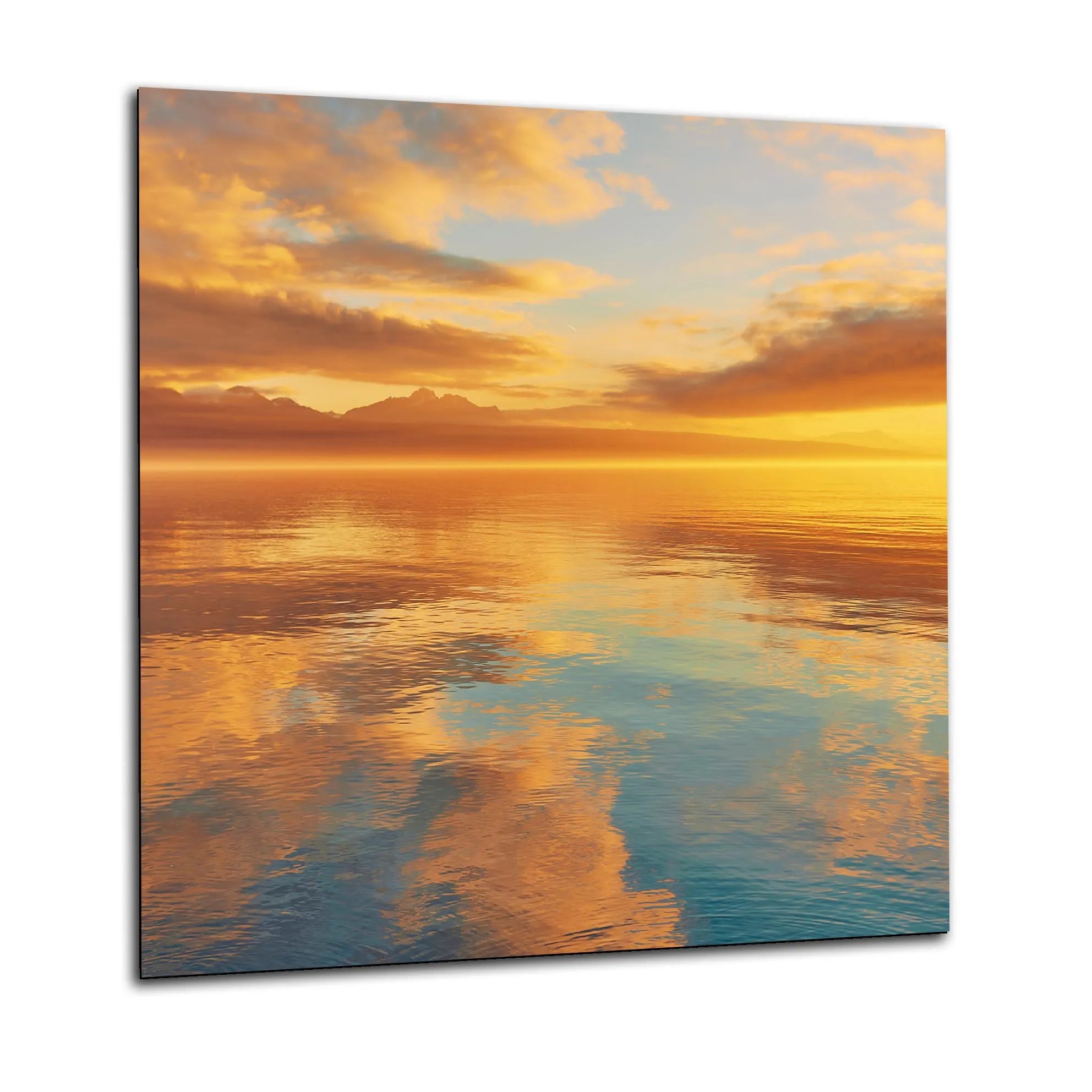 Sunset Lake Glass Splashback