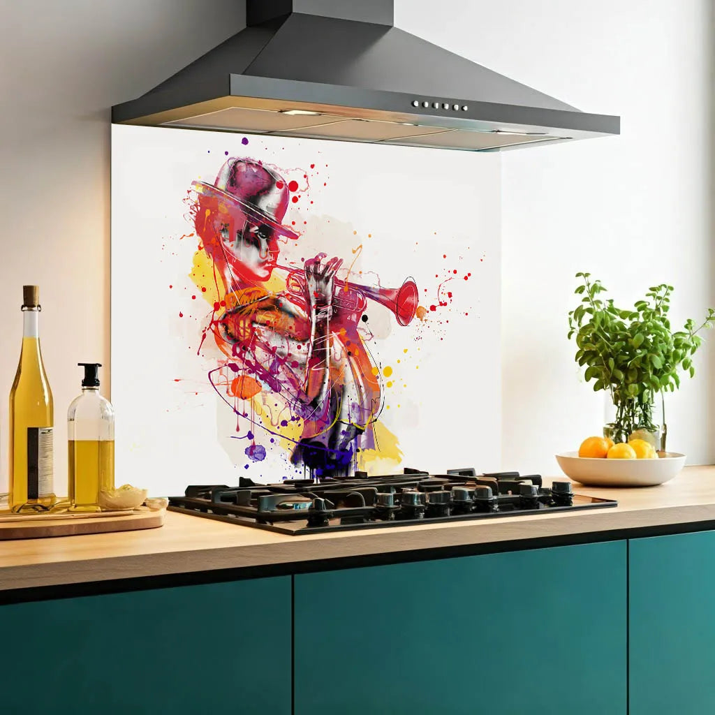 All That Jazz Glass Splashback