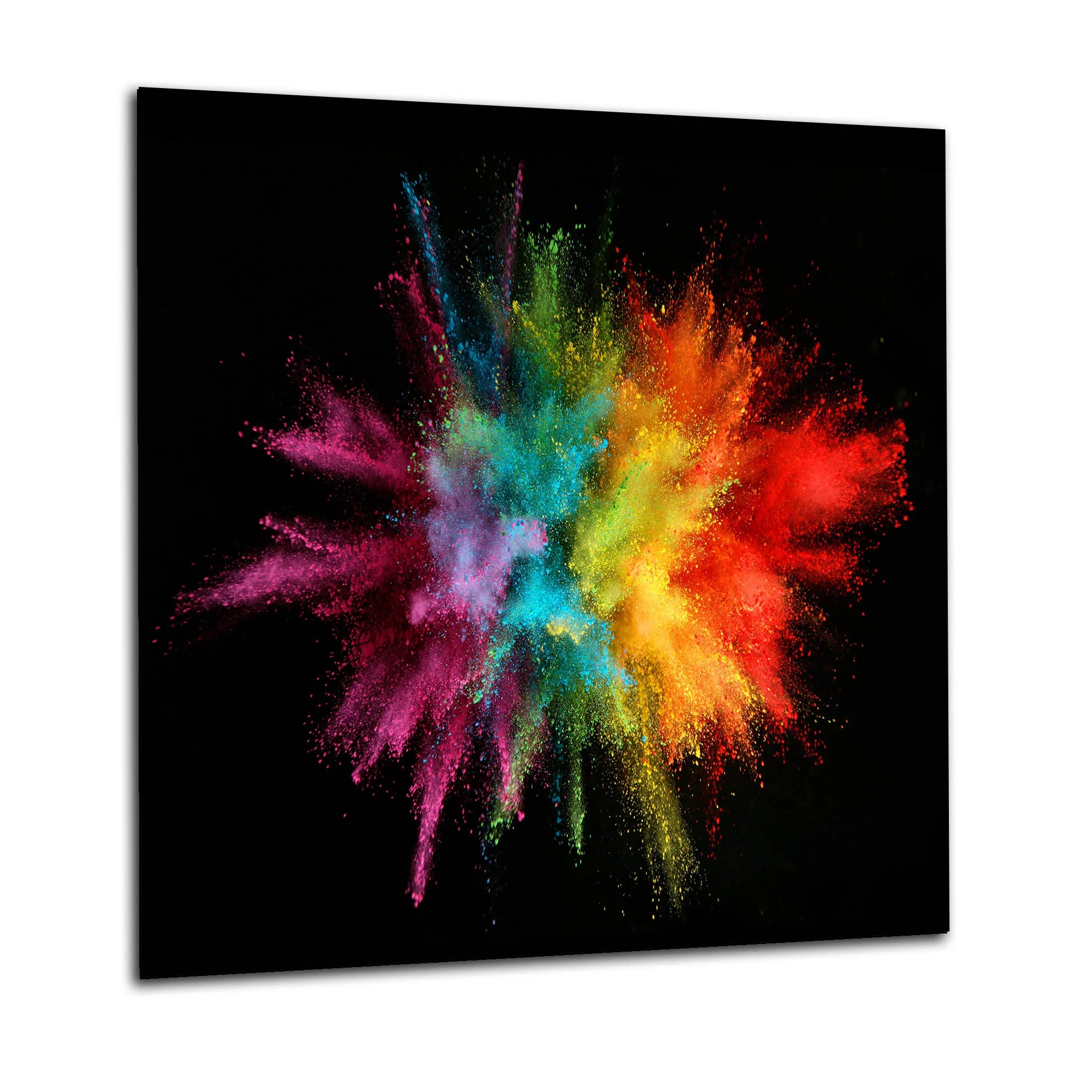 Powder Splash Glass Splashback