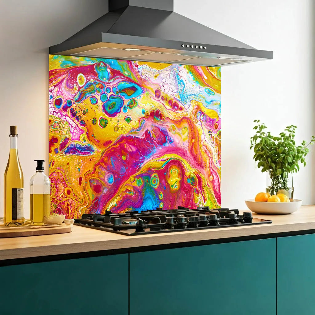 Rainbow Deluxe Glass Splashback