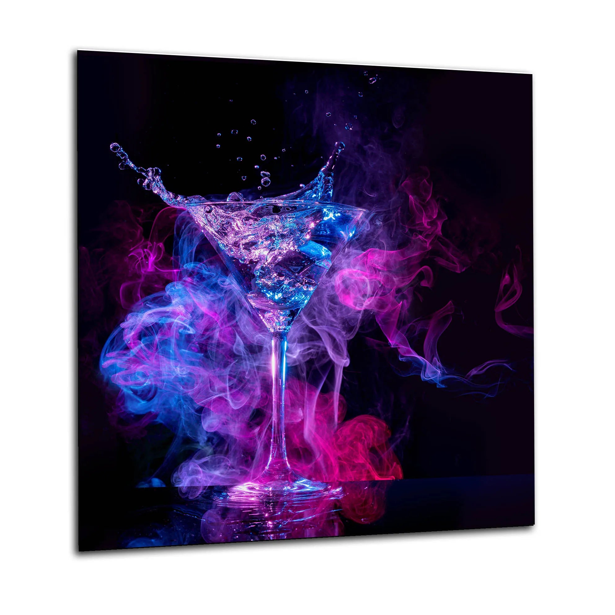 Smoke Cocktail Glass Splashback