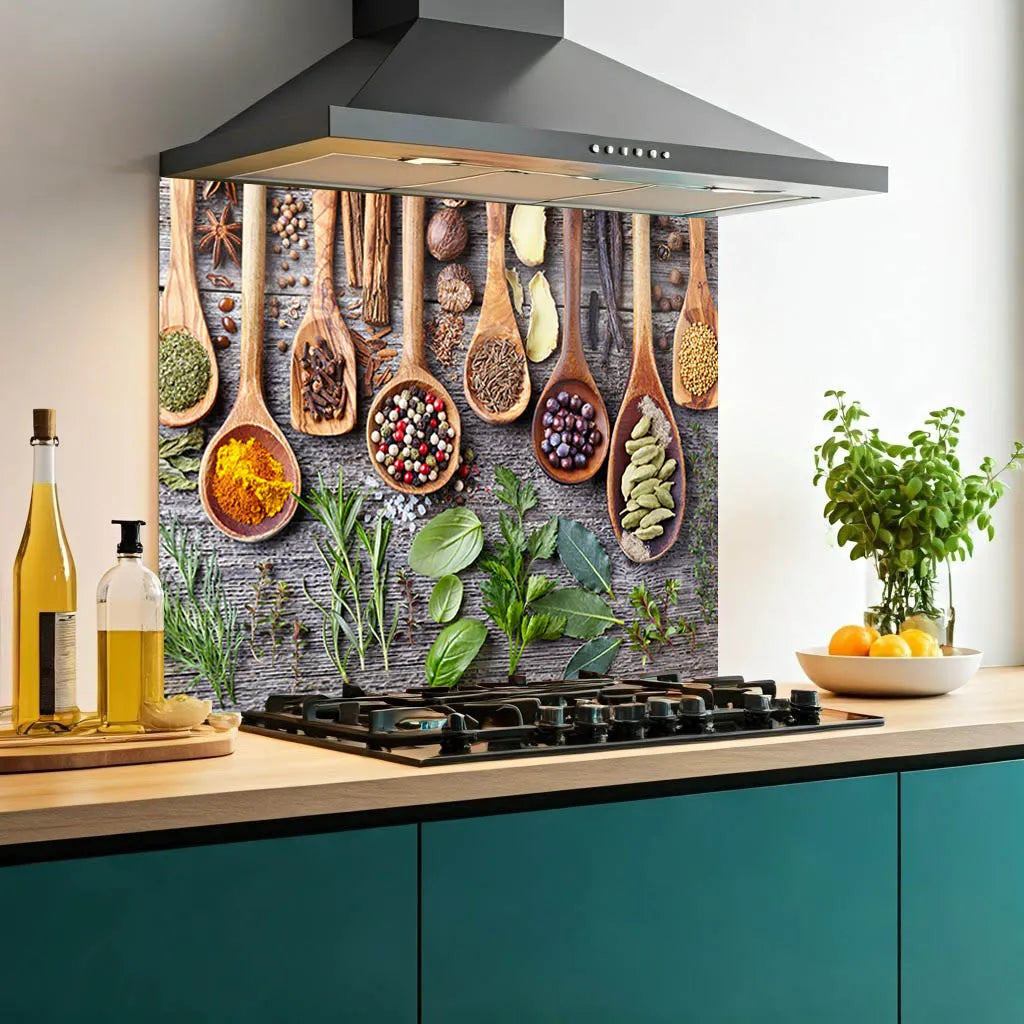 Spoons & Spices Glass Splashback