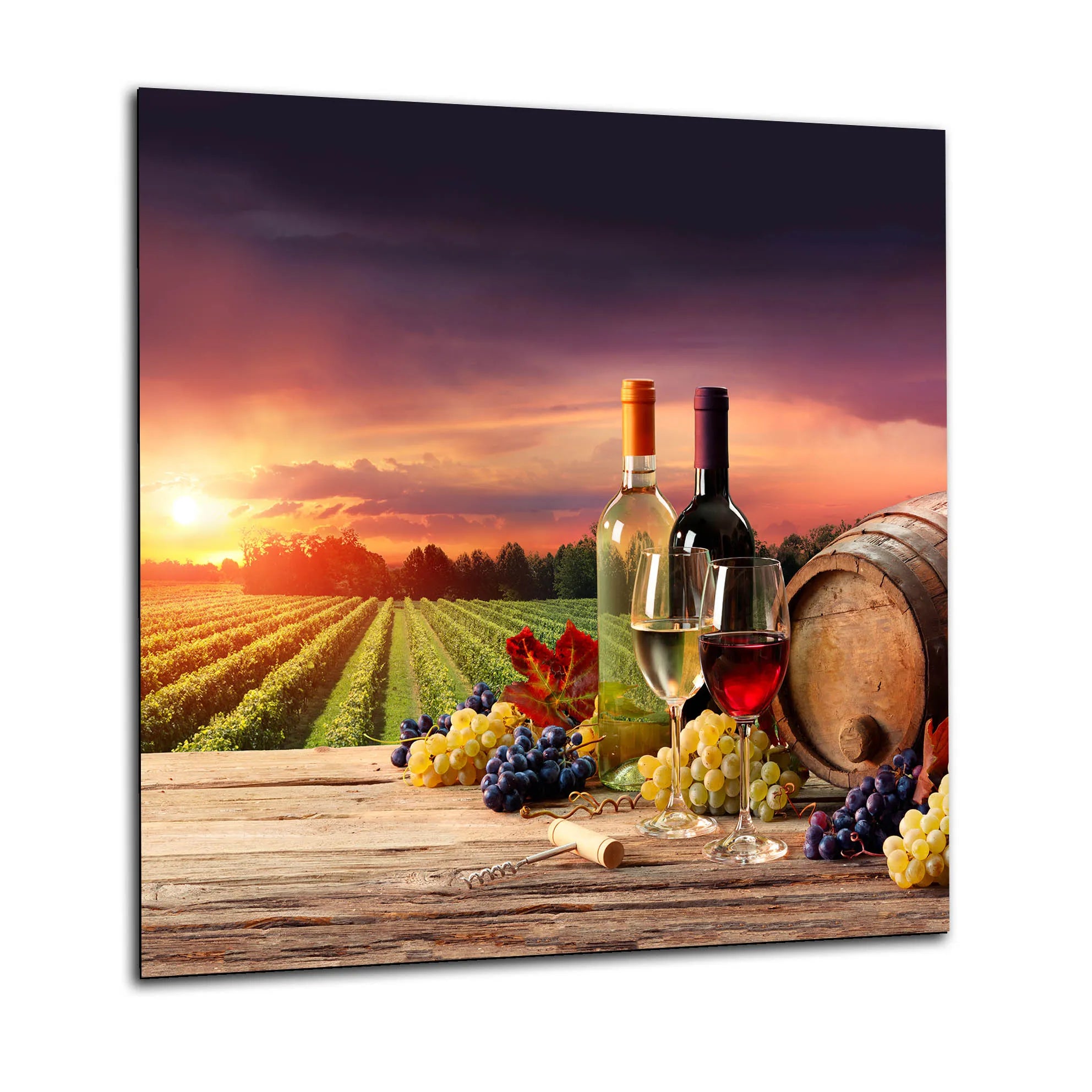 Sunset Wine Glass Splashback