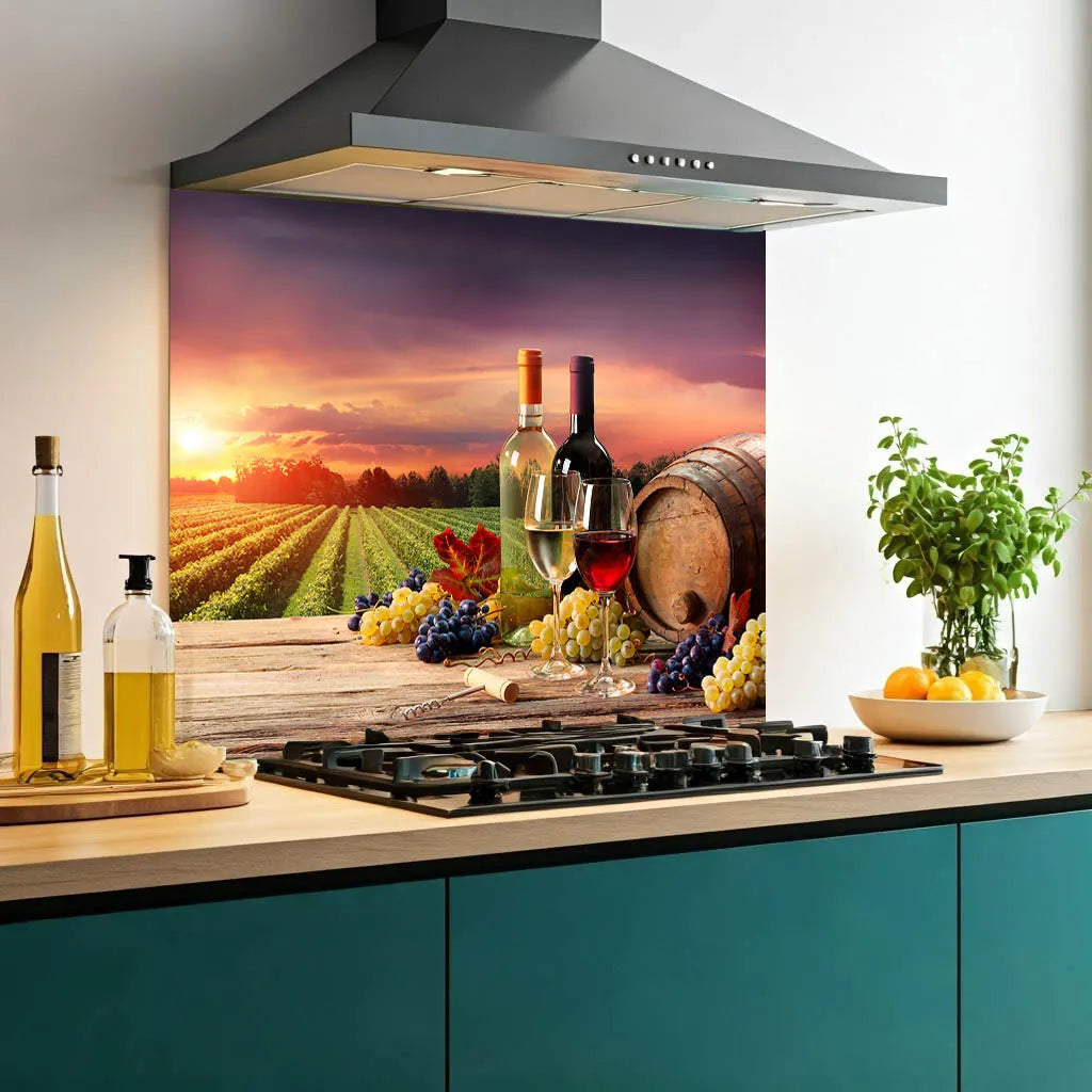 Sunset Wine Glass Splashback