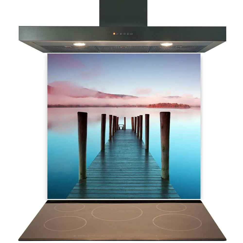 Blue Pier Glass Splashback