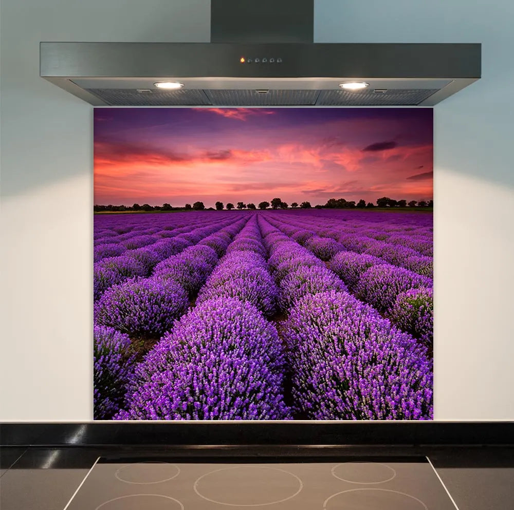 Lavender Glass Splashback