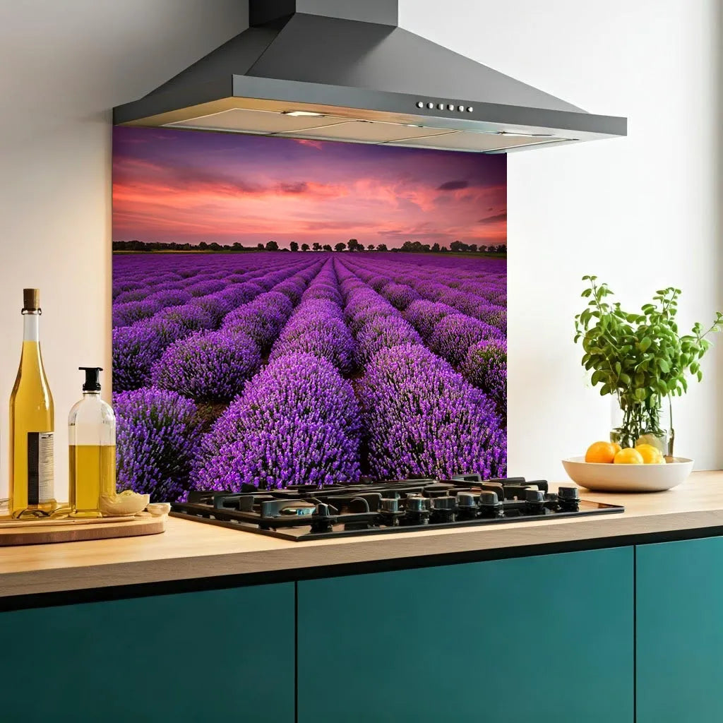 Lavender Glass Splashback