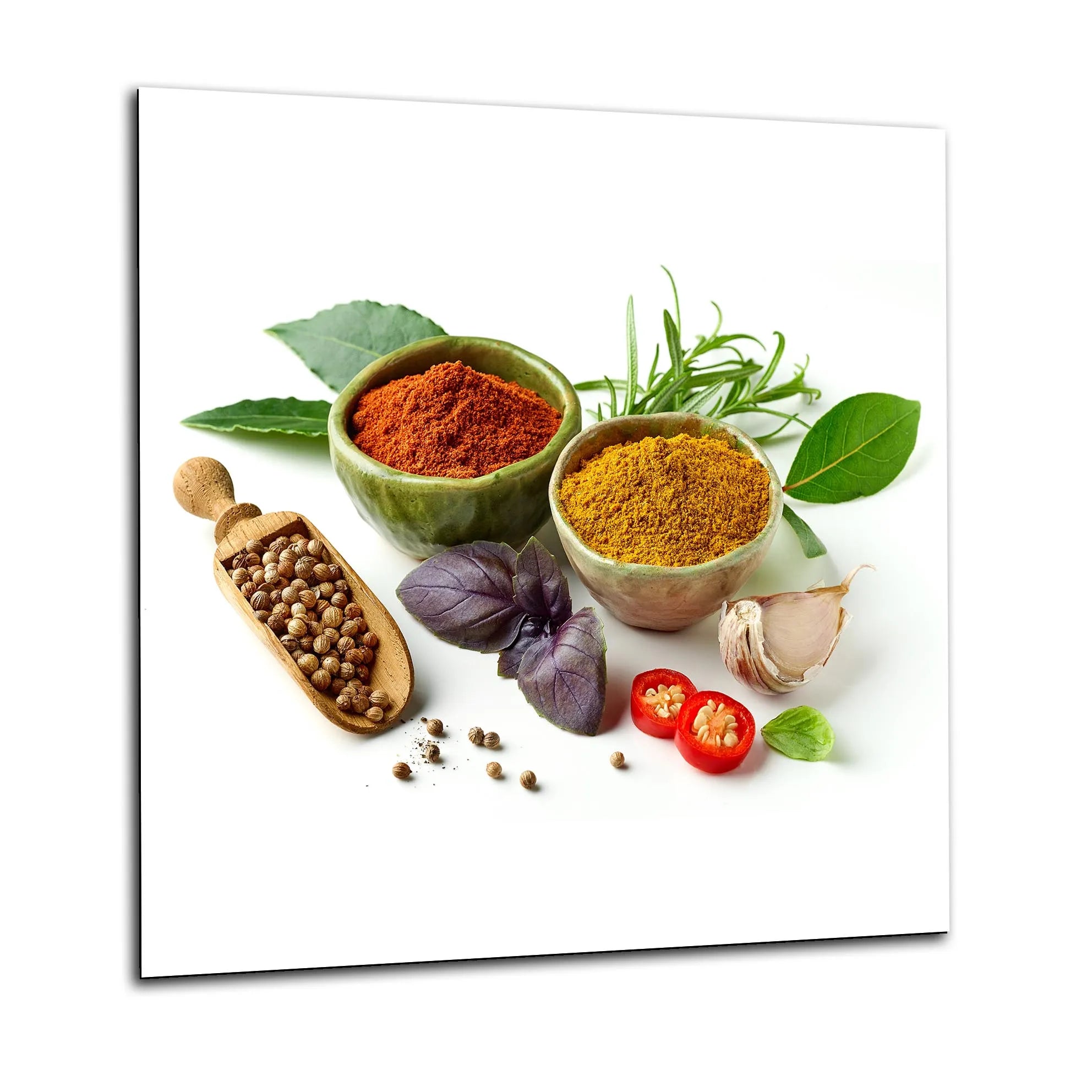 Herbs & Spices Glass Splashback