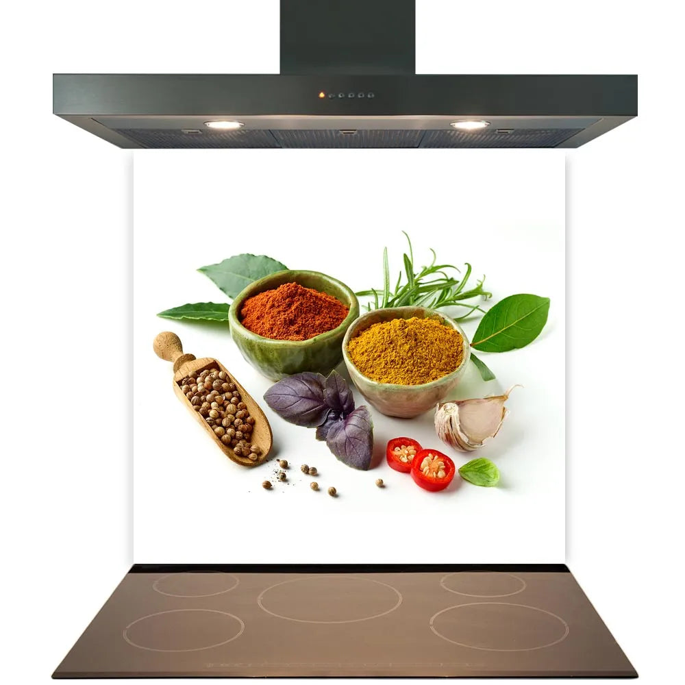 Herbs & Spices Glass Splashback
