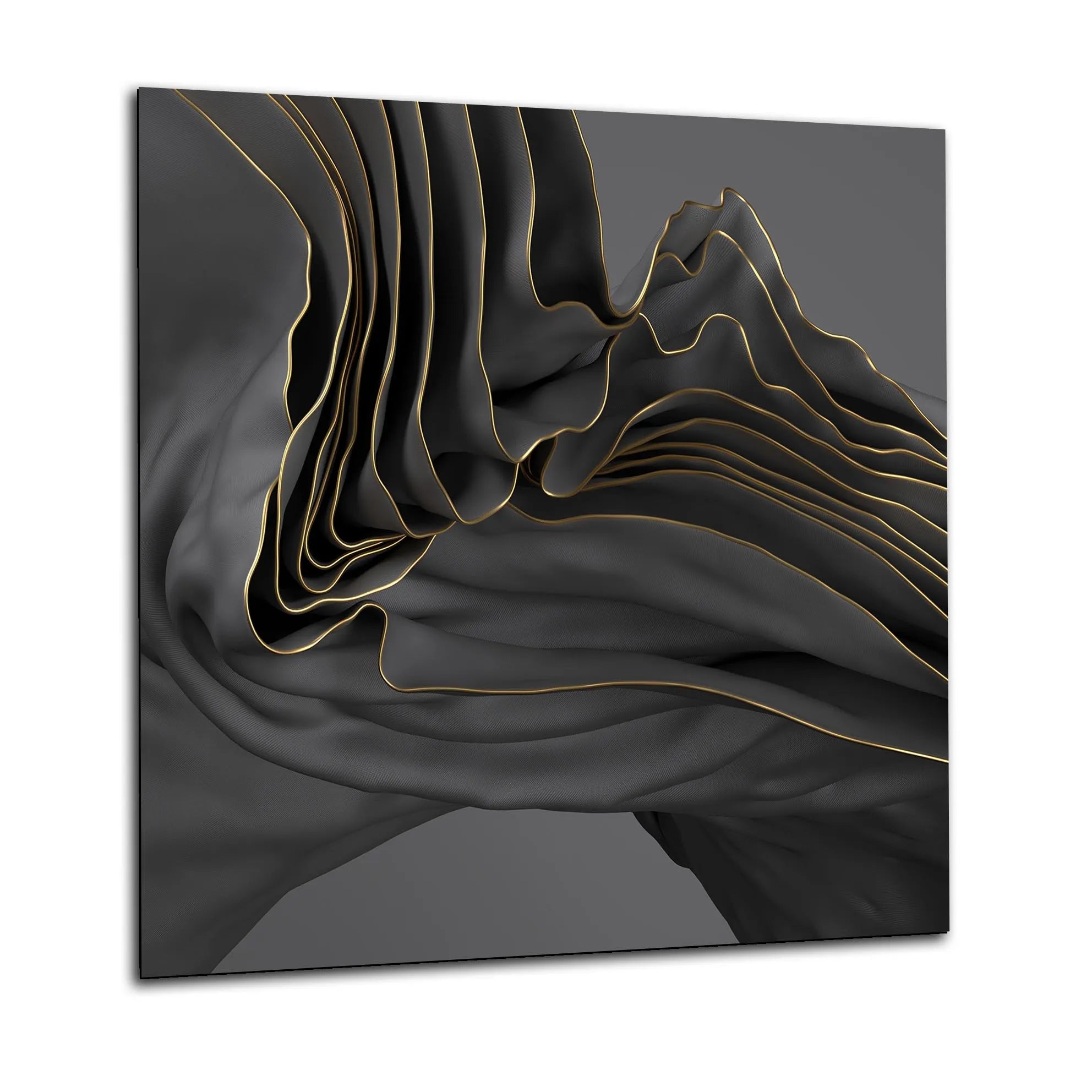 Grey Ripple Glass Splashback