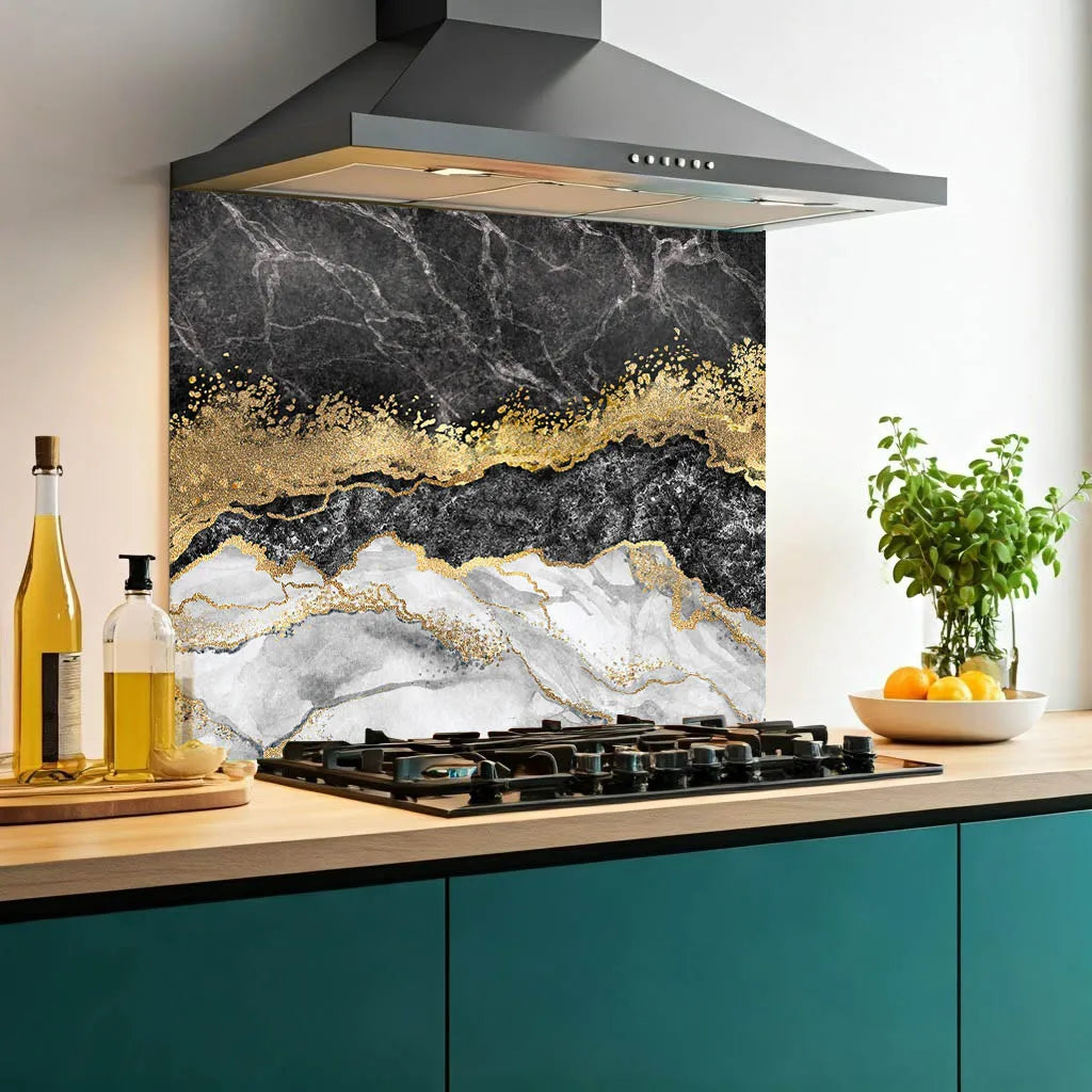 Marble Deluxe Glass Splashback