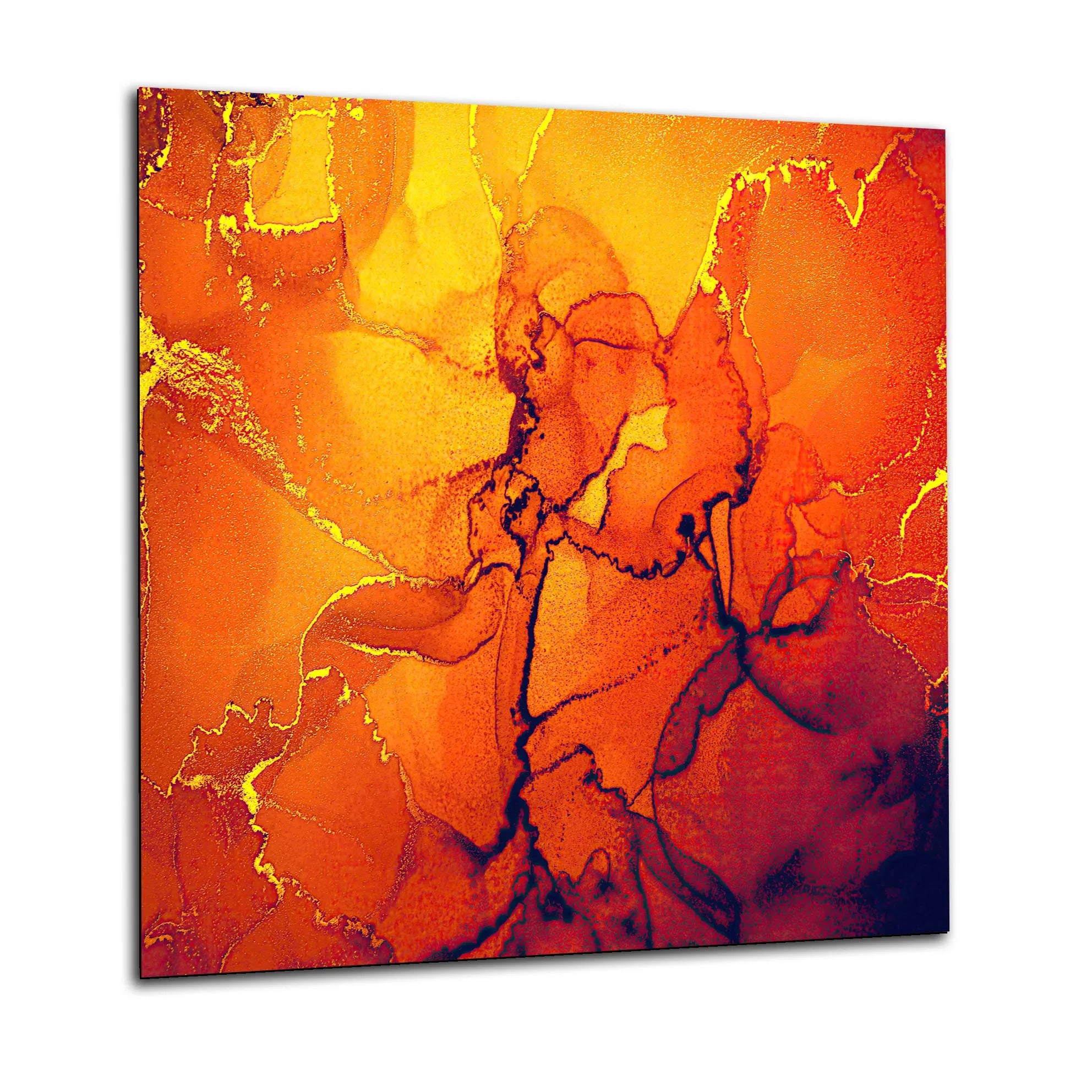 Orange Deluxe Glass Splashback