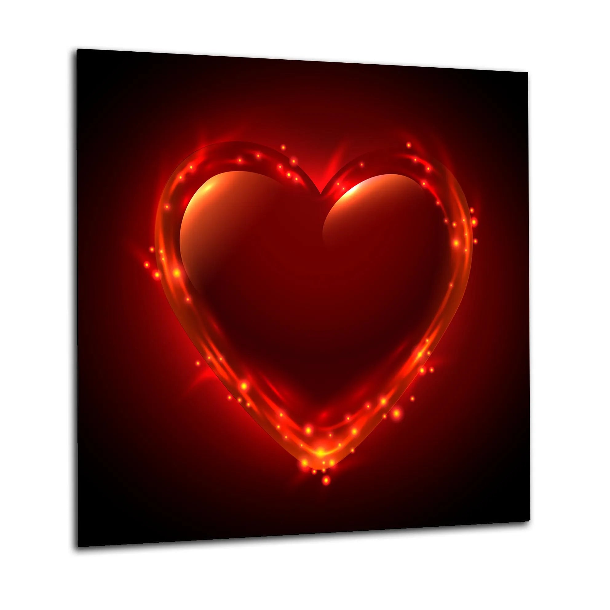 Molten Heart Glass Splashback