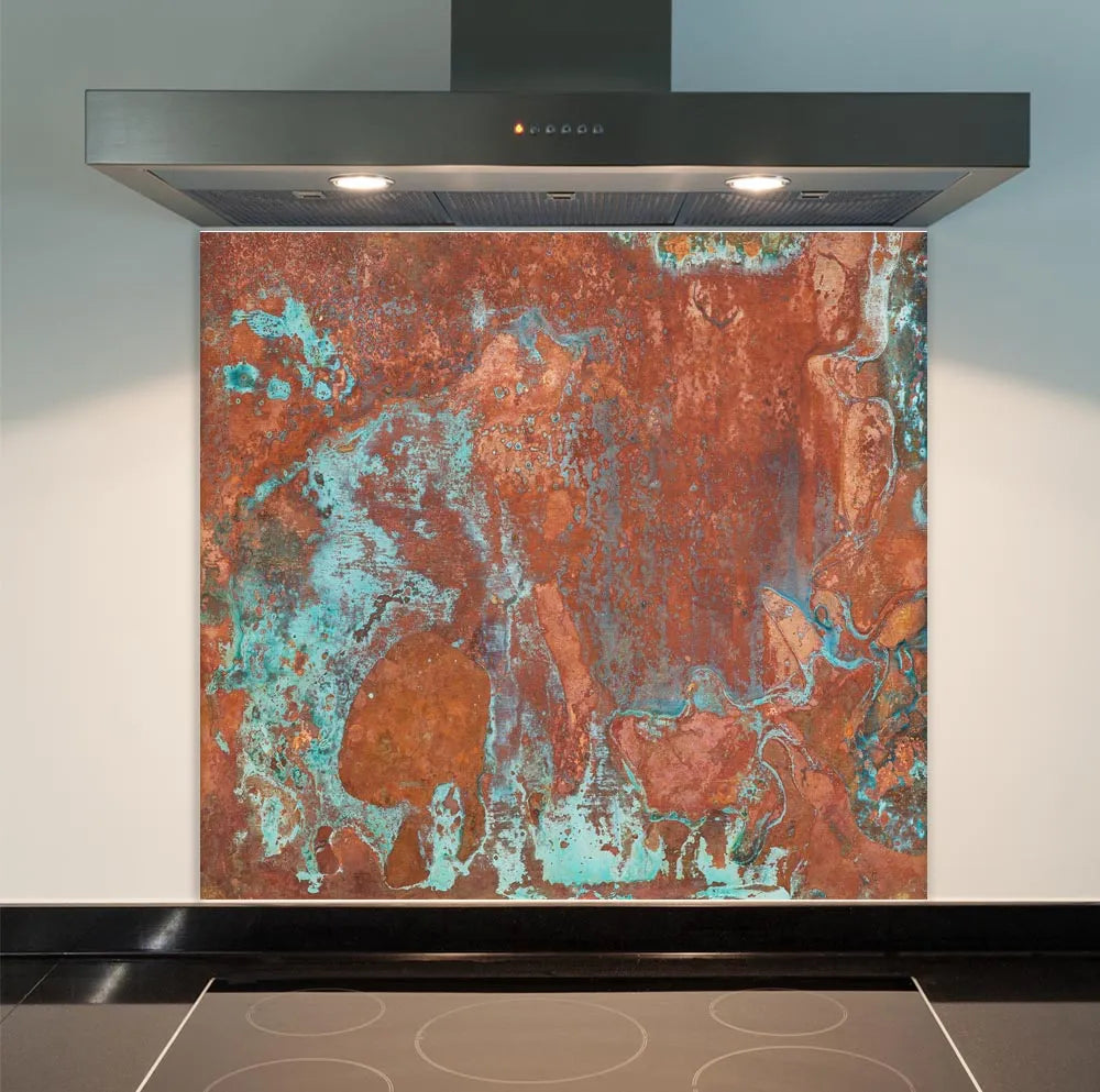 Rust Kitchen Splashback Rust Oxide Glass Splashback | Printed Image Glass Splashbacks