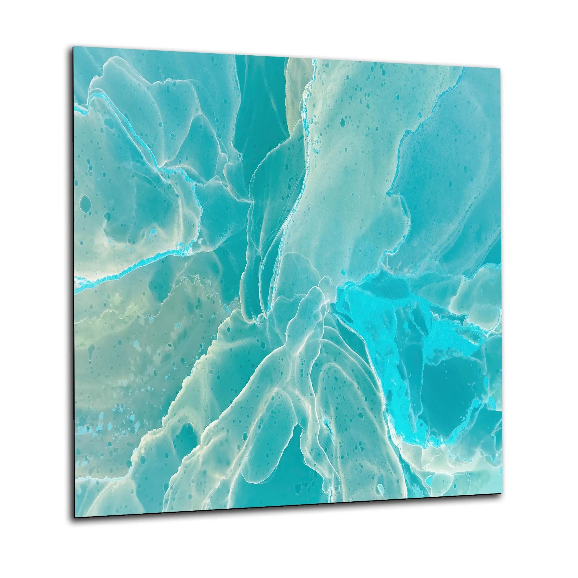 Turquoise Quartz Glass Splashback