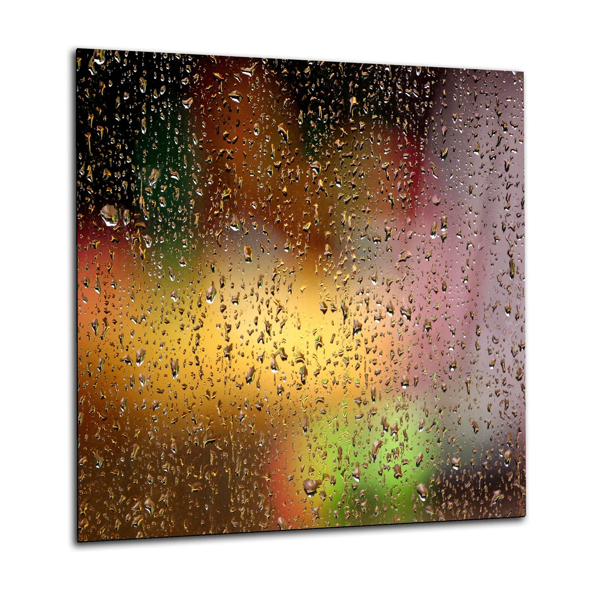 Abstract Rain Glass Splashback