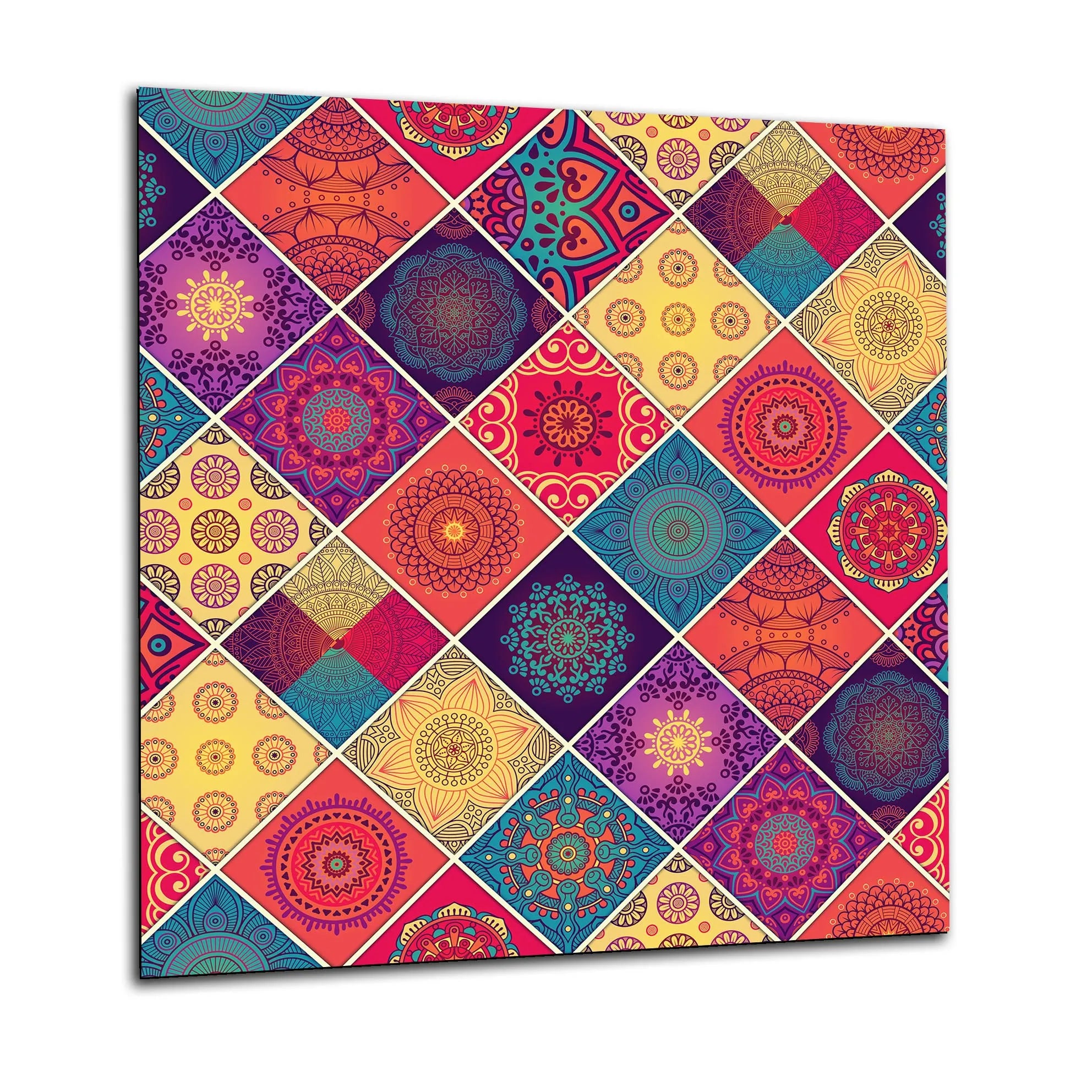 Coloured Mosaic Glass Splashback