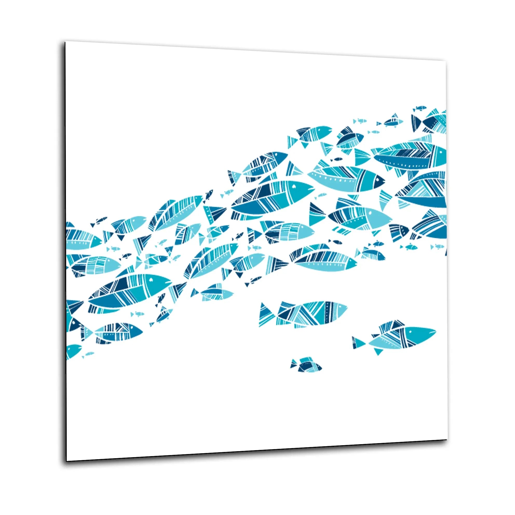 Blue Fish Glass Splashback