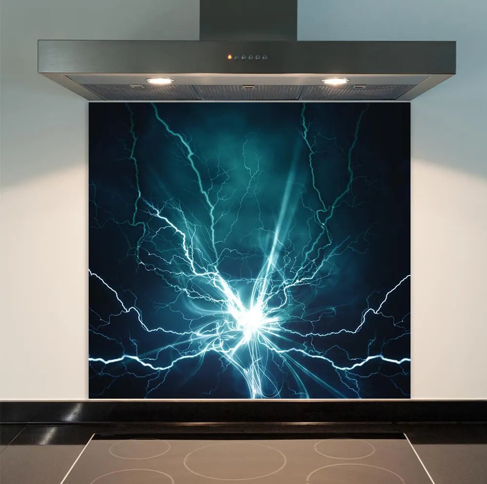 Lightning Glass Splashback