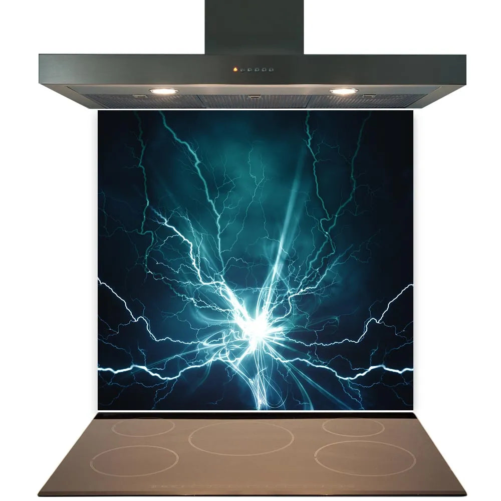 Lightning Glass Splashback