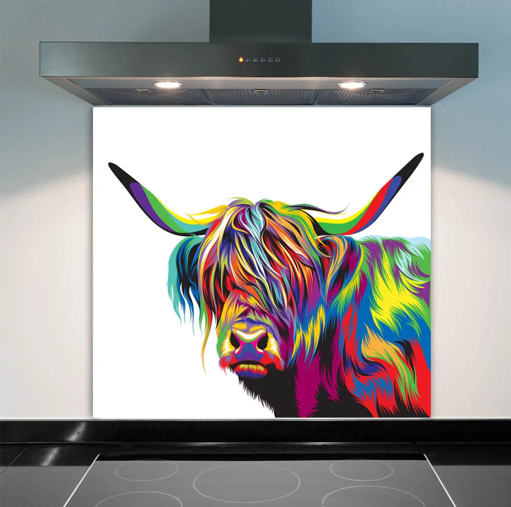 Funky Cow Kitchen Splashback