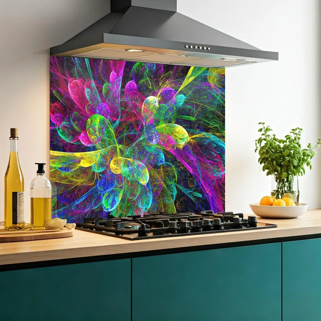 Fractals Glass Splashback