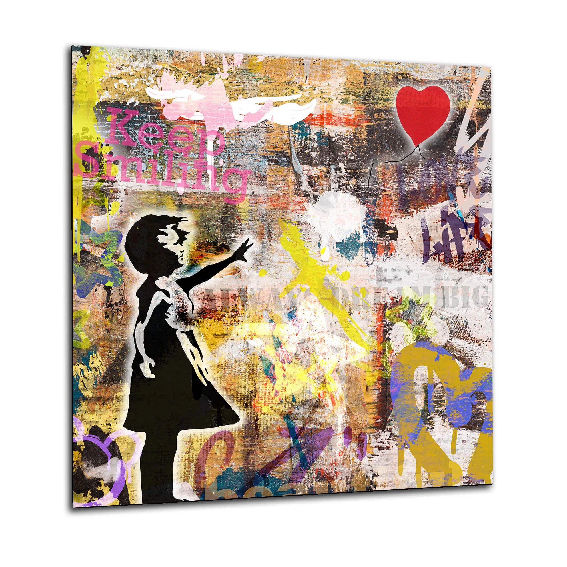 Balloon Girl Glass Splashback