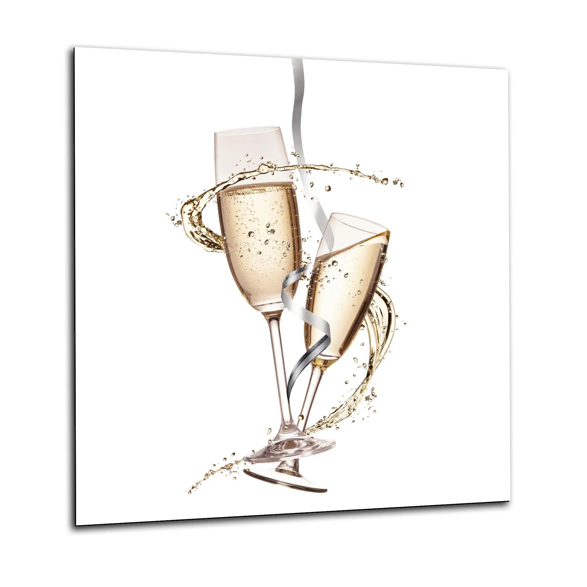 White Champagne Kitchen Splashback