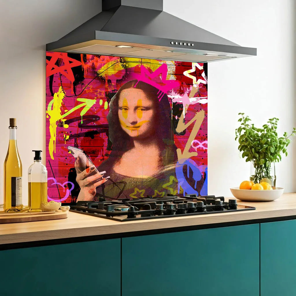 Mona Lisa Glass Splashback