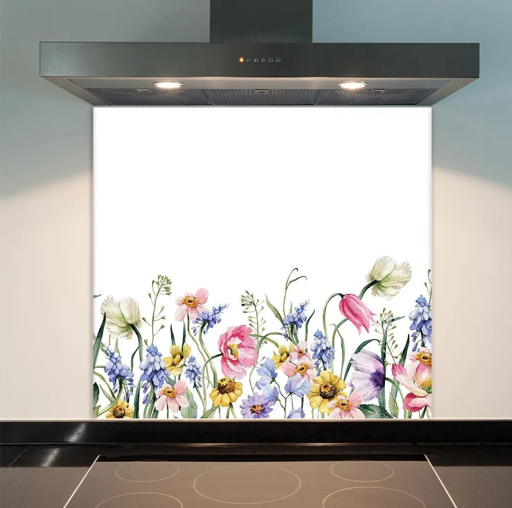 Wild Flowers Kitchen Splashback