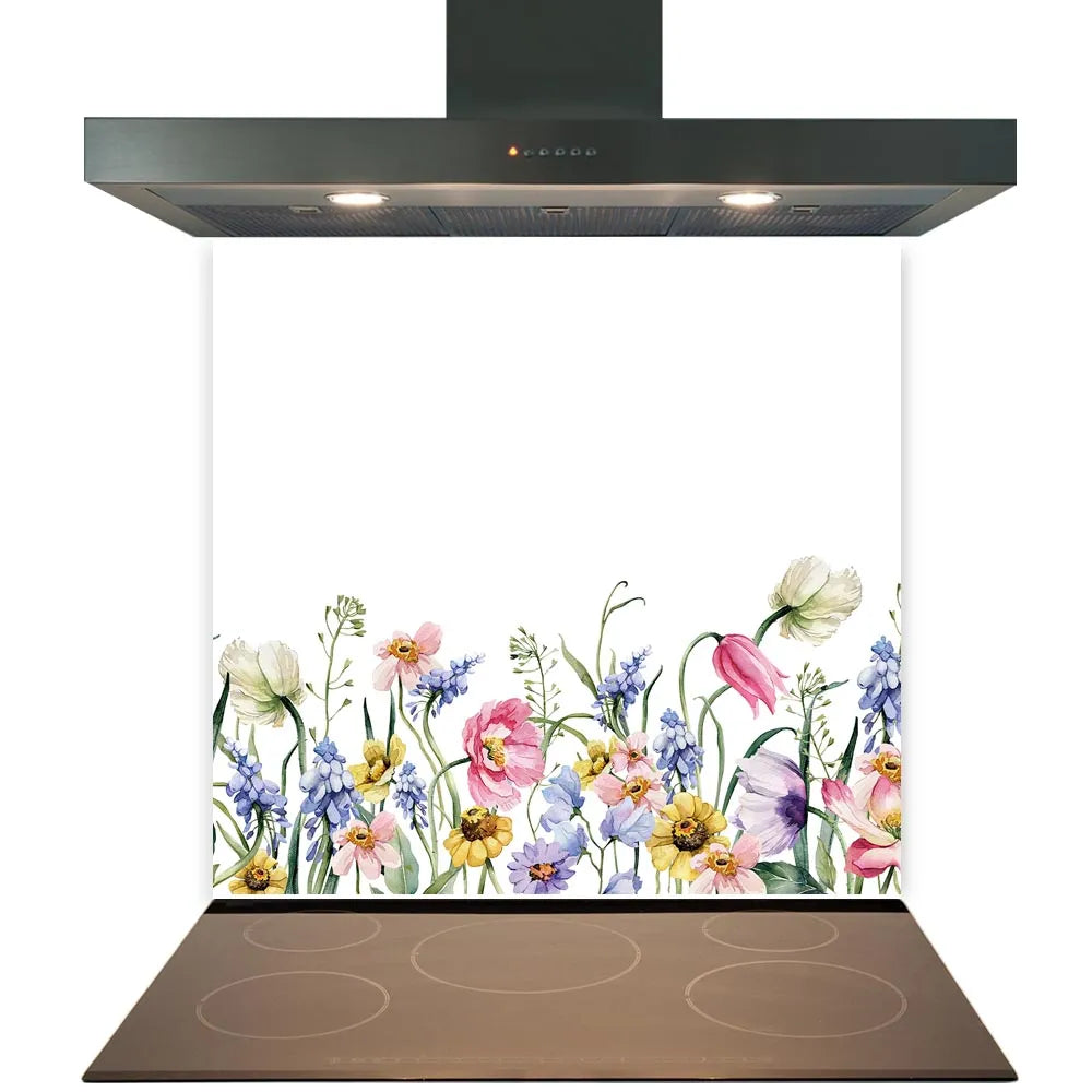 Wild Flowers Kitchen Splashback