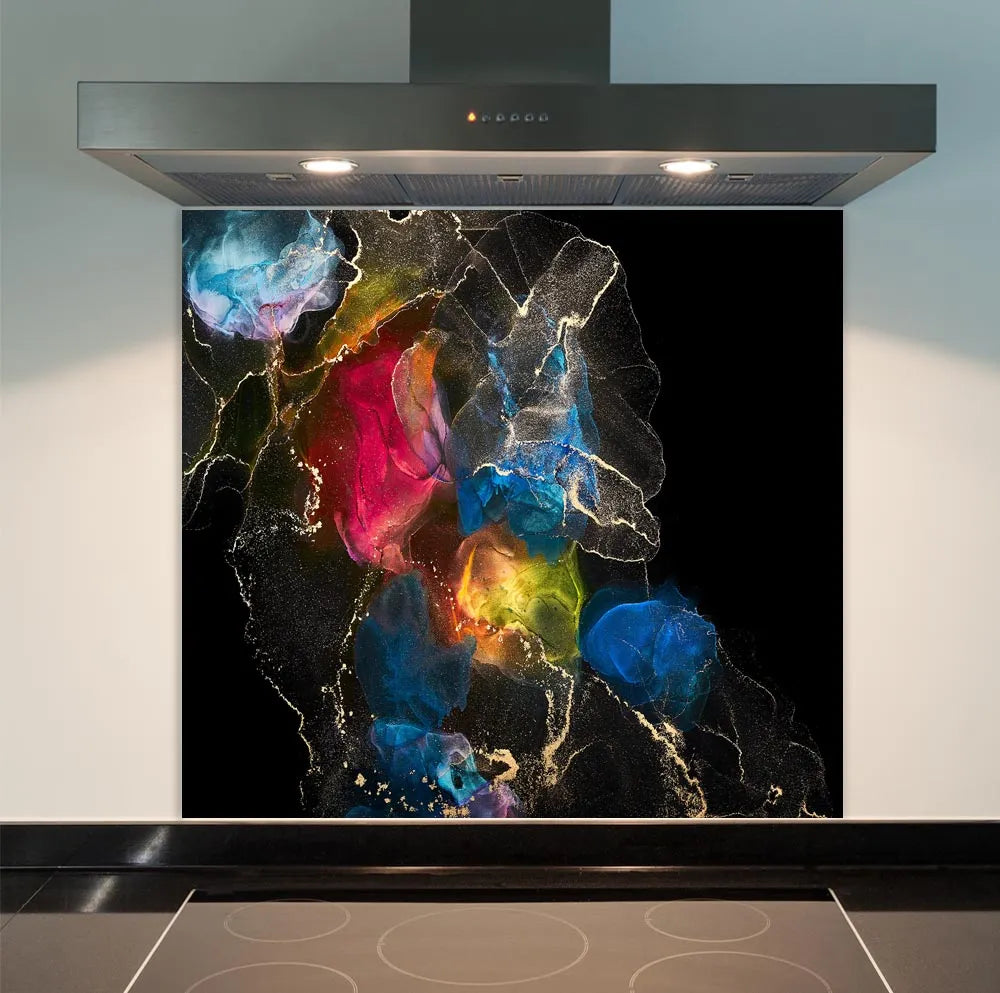 Black Deluxe Glass Splashback