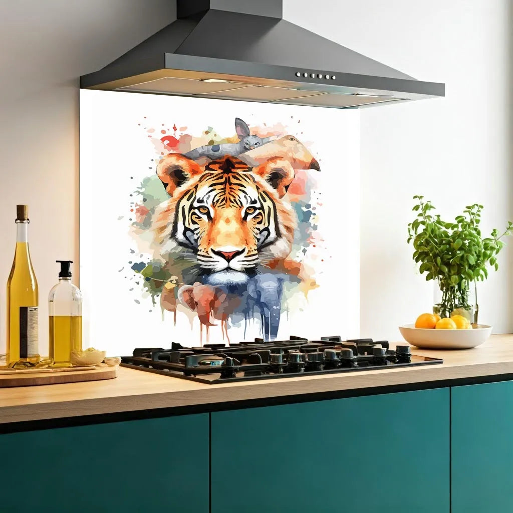 Safari Tiger Kitchen Splashback