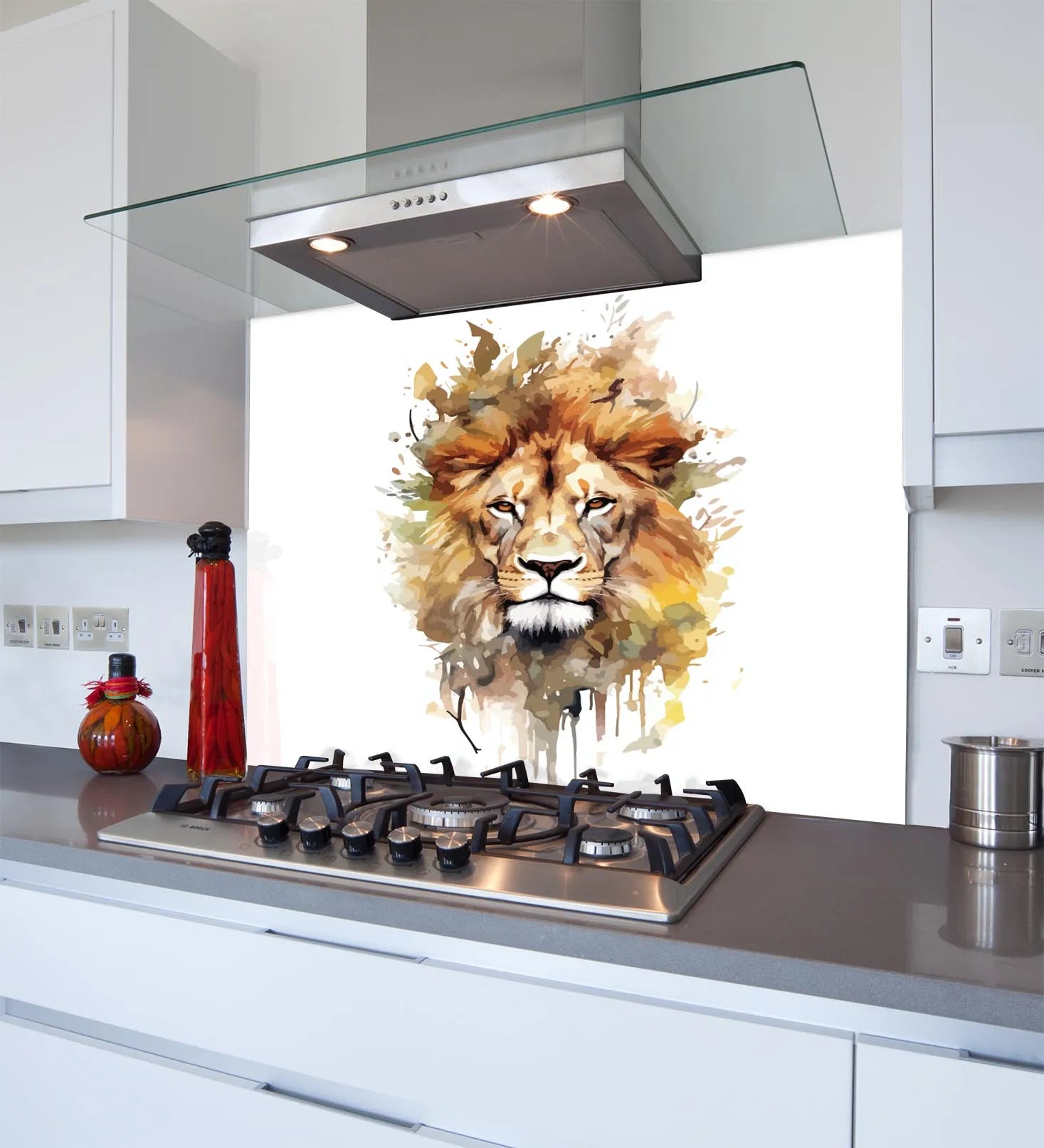 Safari Lion Kitchen Splashback