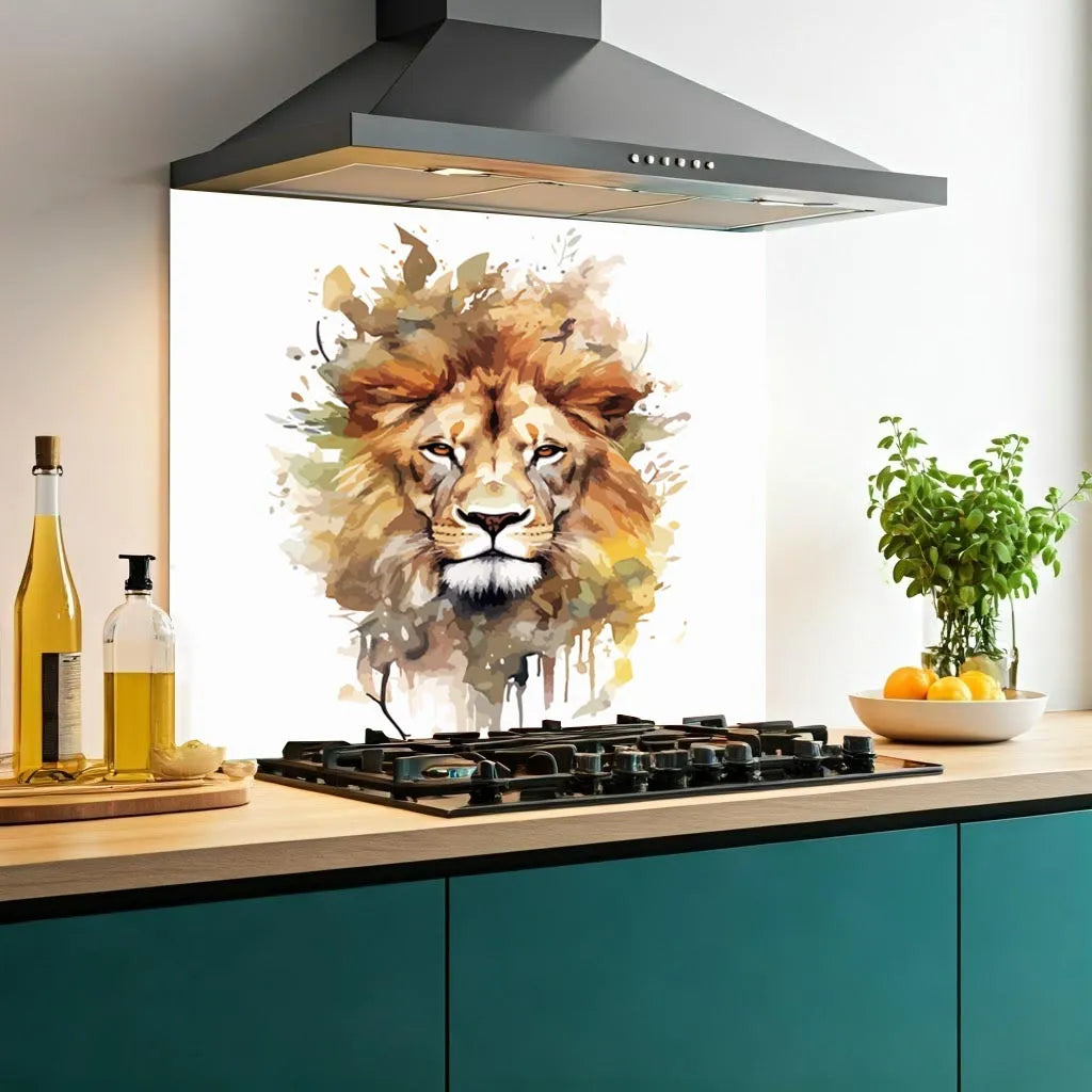 Safari Lion Kitchen Splashback