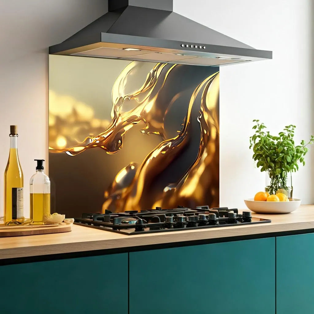 Fluidity Glass Splashback