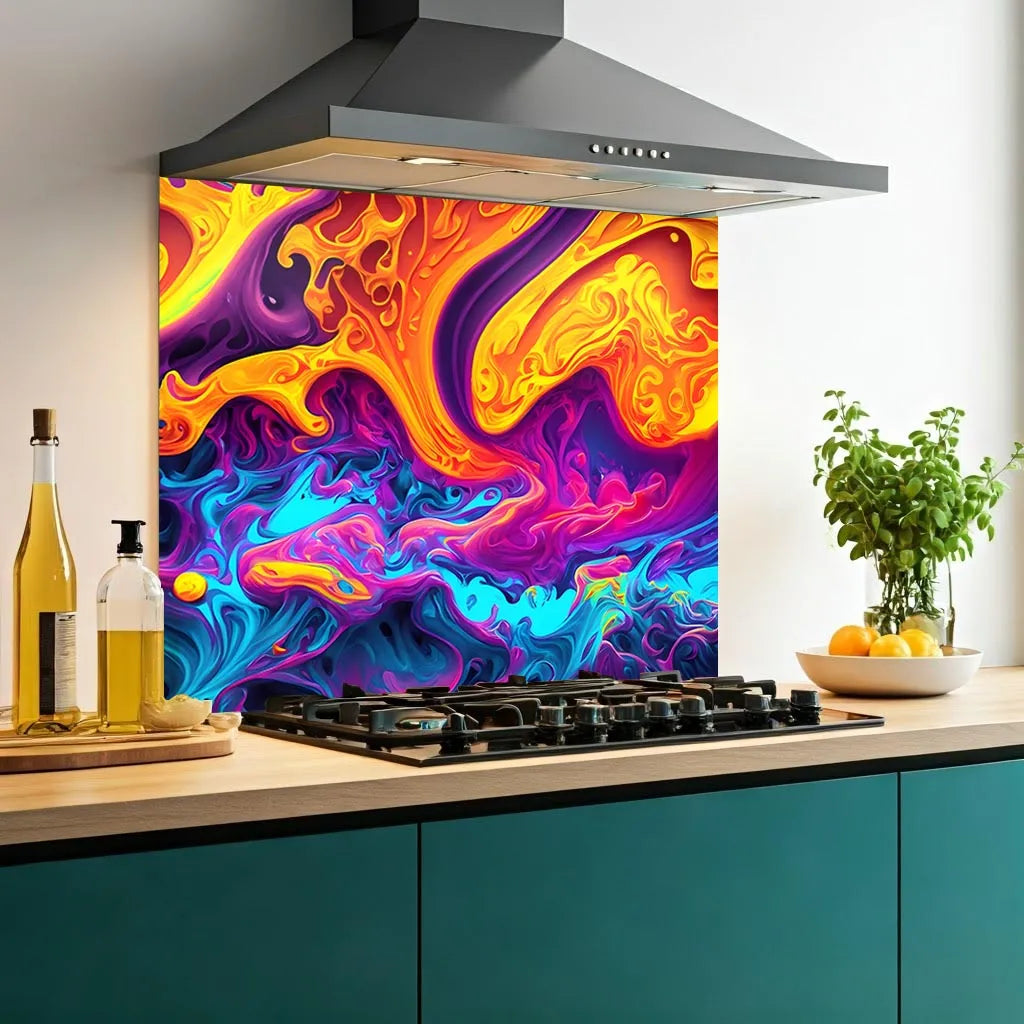 Chaos Glass Splashback