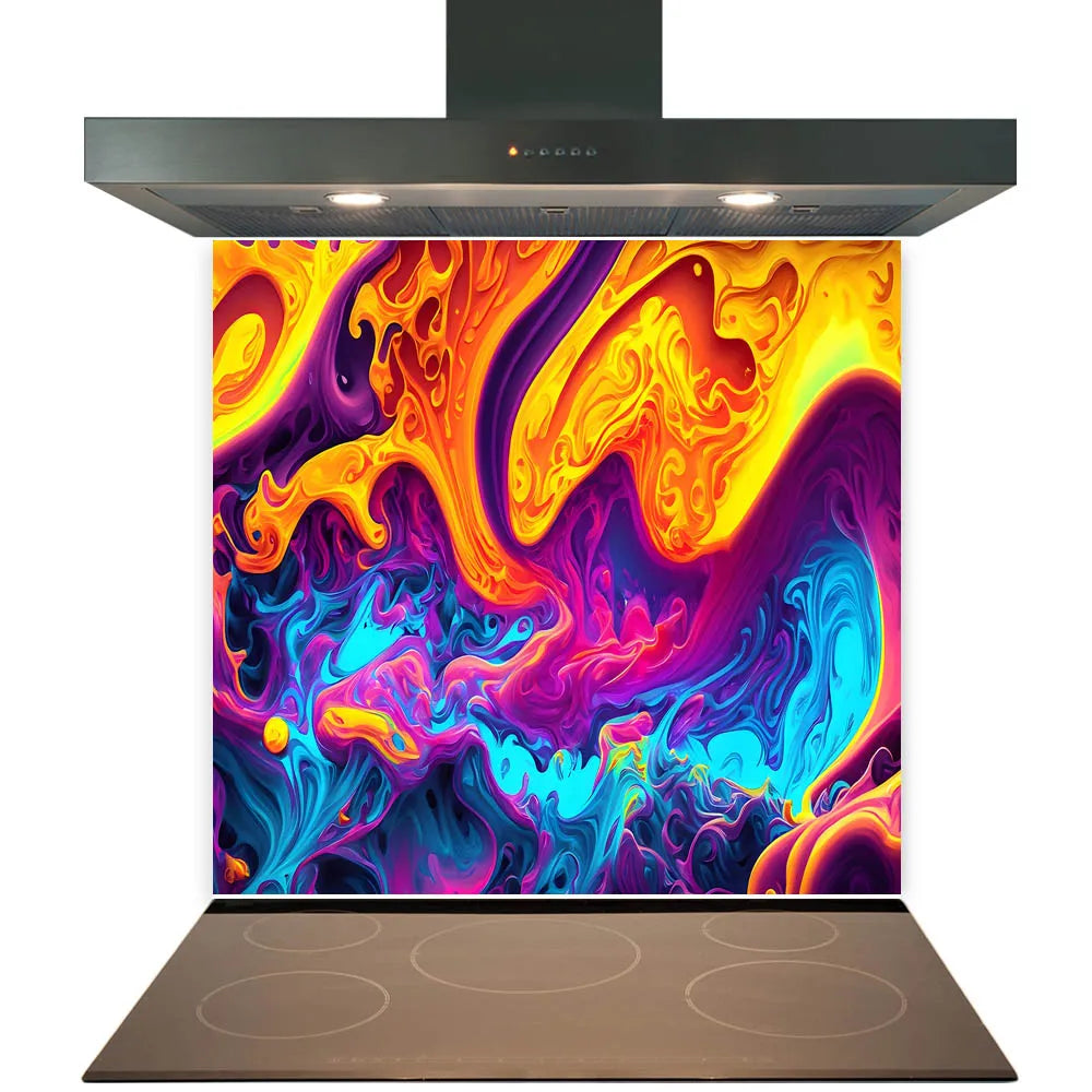 Chaos Glass Splashback